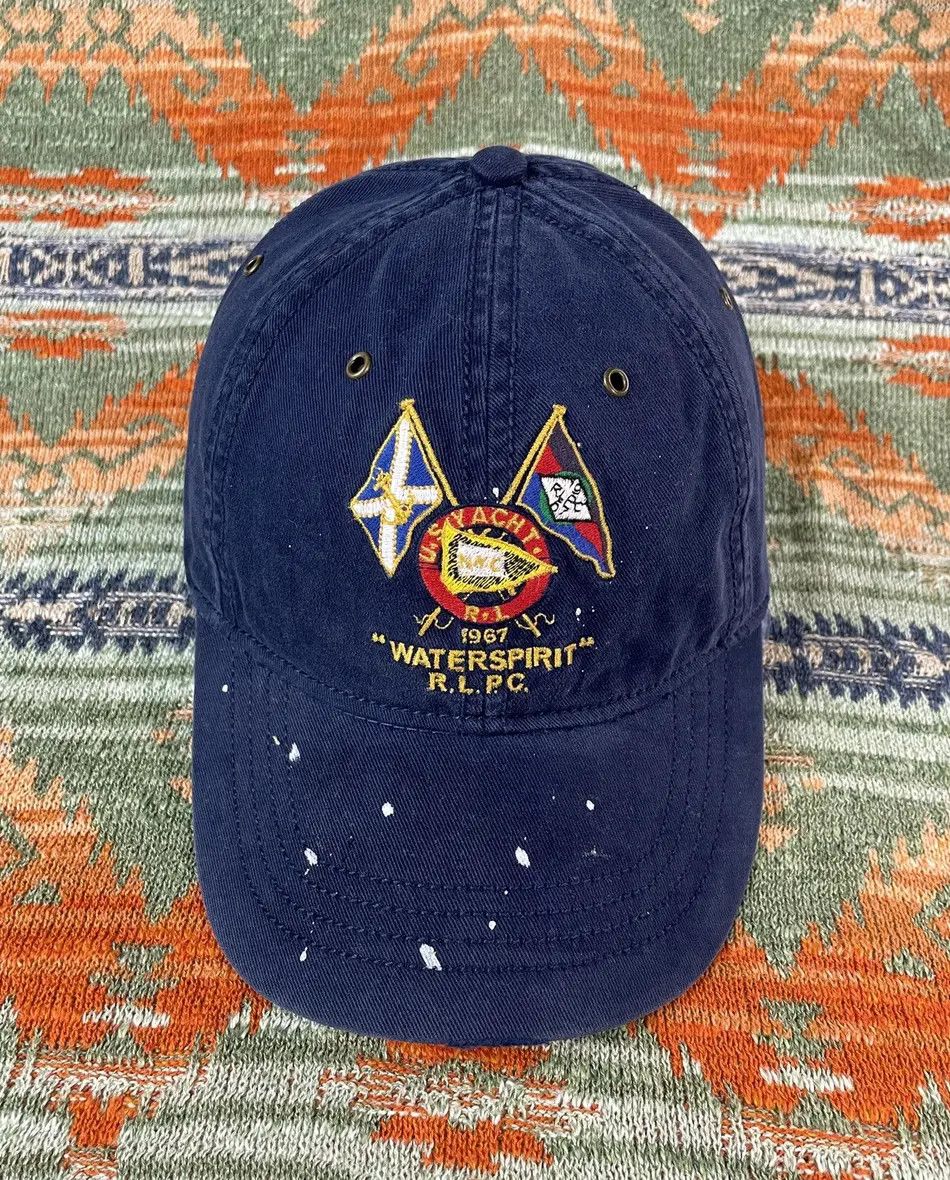 Polo Ralph Lauren Polo Ralph Lauren Yacht Club Leather Baseball Hat Cap Size ONE SIZE - 1 Thumbnail