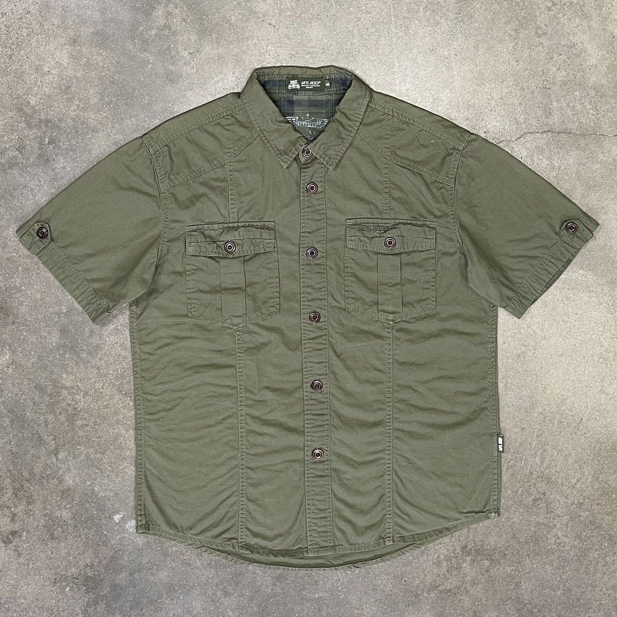 Jeep Jeep Tactical Grunt Short Sleeve Button Up Shirt Size US XL / EU 56 / 4 - 2 Thumbnail