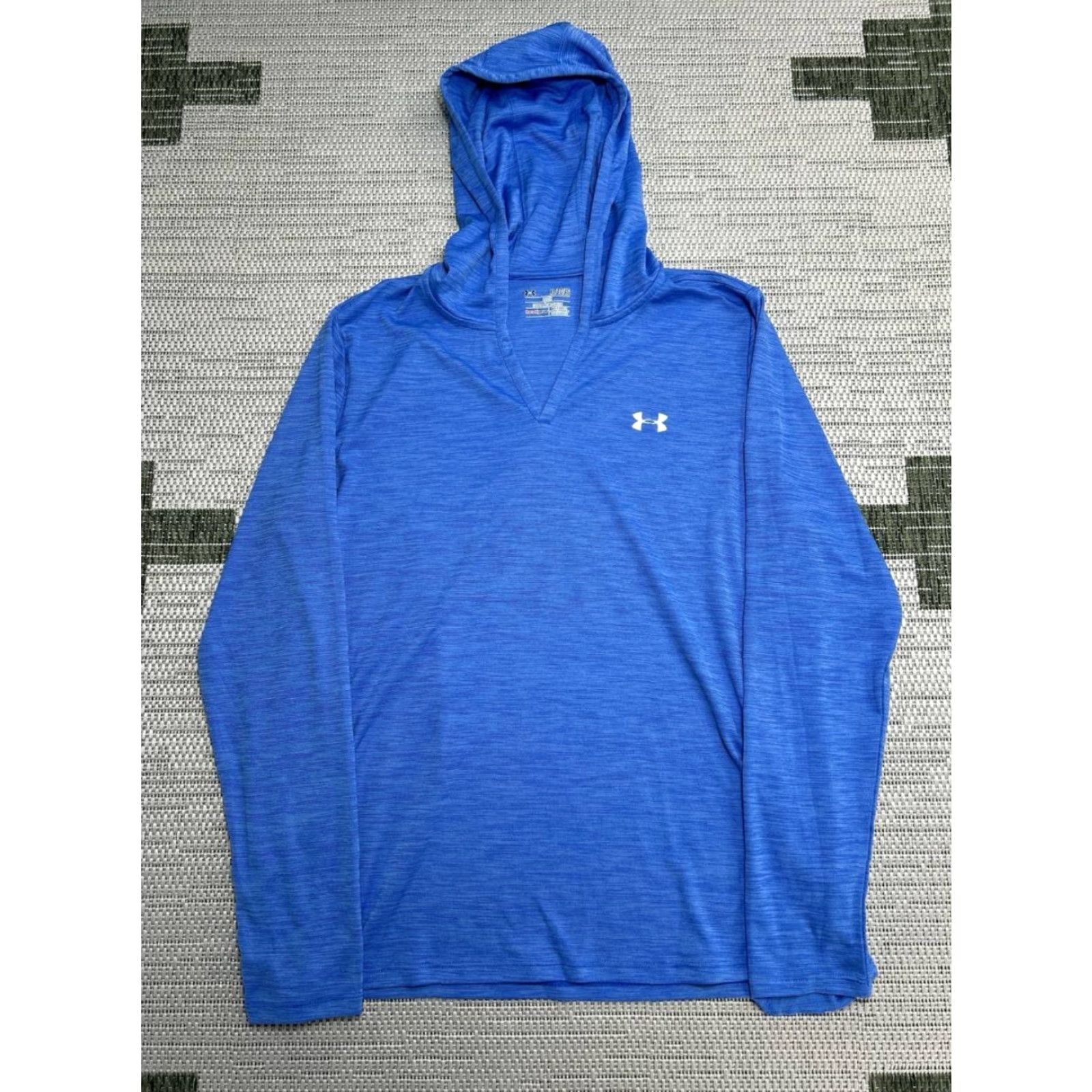 Under Armour Under Armour Hoodie Womens XL Blue Stretch Loose Fit Heatgear Athletic Running Size XL / US 12-14 / IT 48-50 - 2 Thumbnail