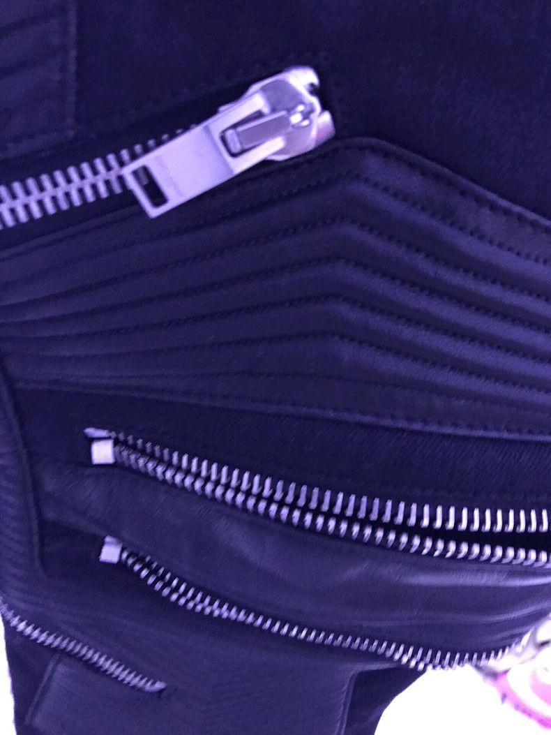 Saint Laurent Paris Saint Laurent Paris Zipper motorcycle pants Size US 31 - 4 Thumbnail