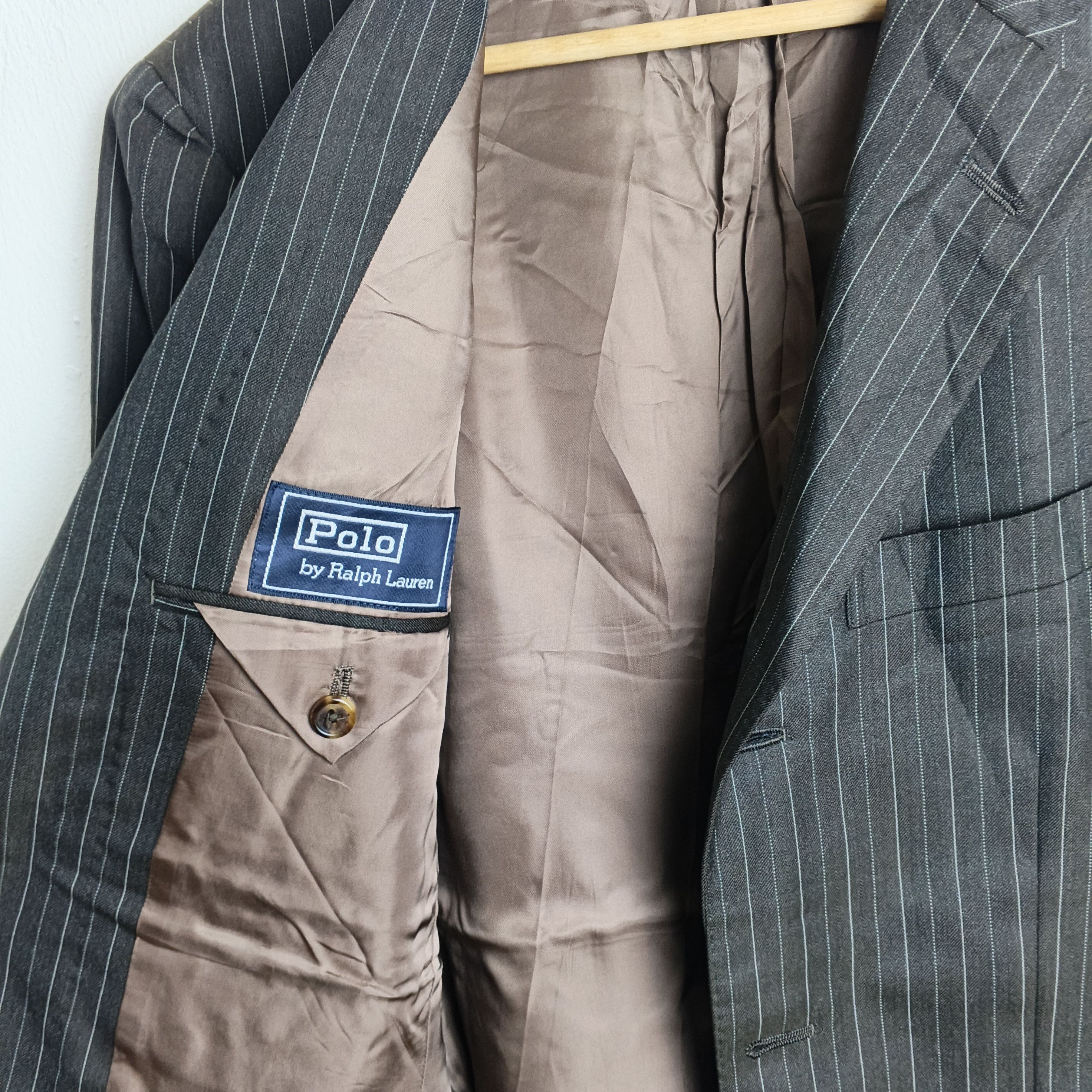 Polo Ralph Lauren Vintage Polo Ralph Lauren Fish Tail Striped Blazer Size 38S - 7 Thumbnail