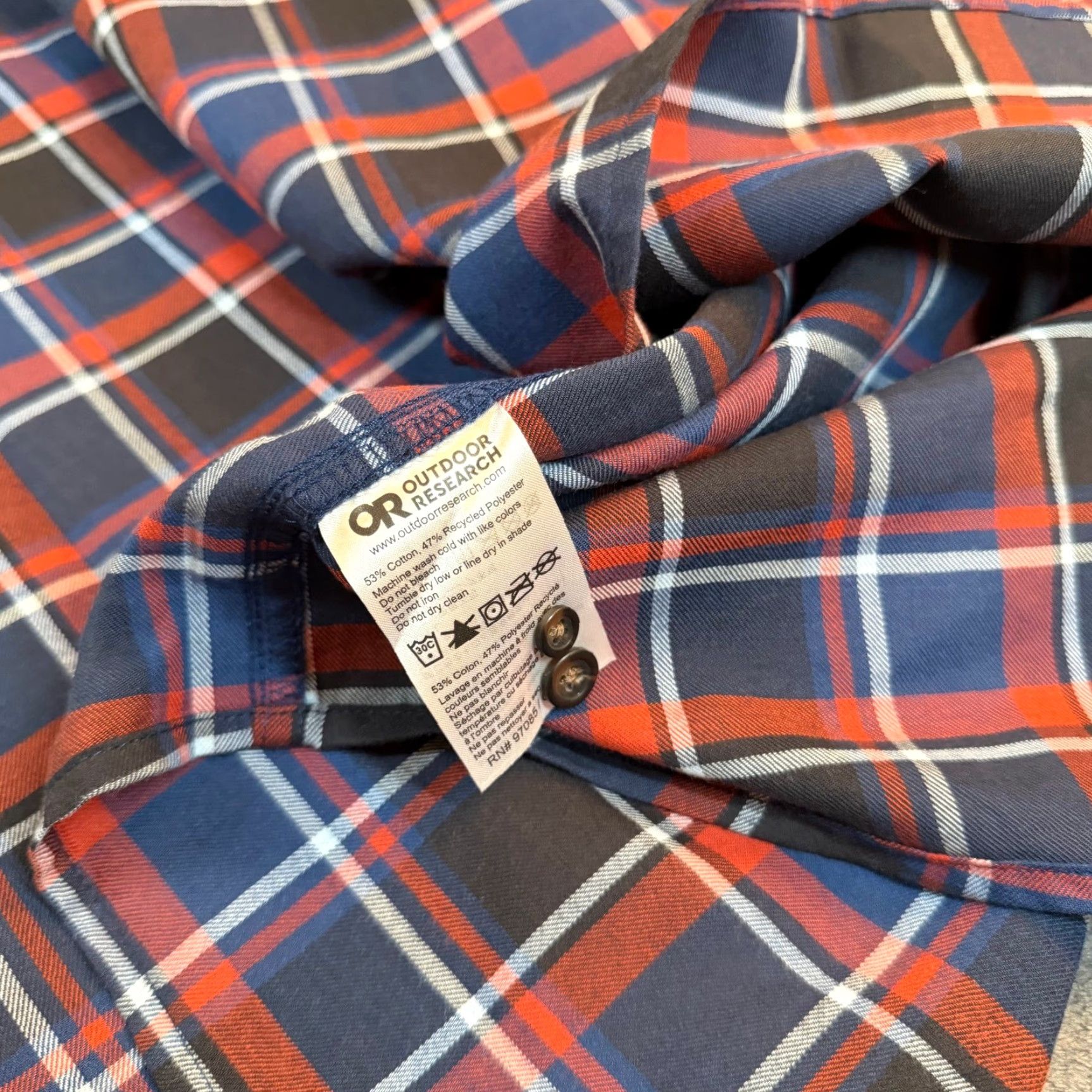Outdoor Research Outdoor Research Ravenna Flannel Shirt Mens XXL 2XL Cenote Plaid 322031 NWT Size US XXL / EU 58 / 5 - 6 Thumbnail