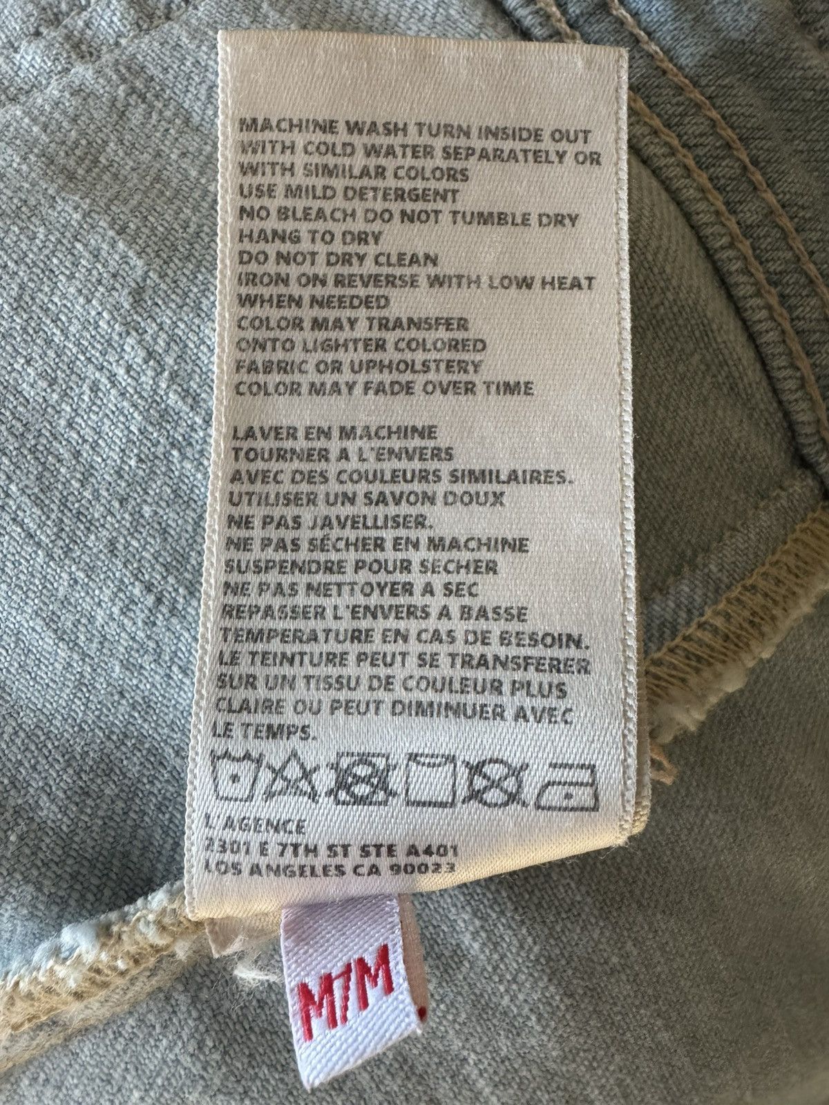 L'AGENCE L'Agence Yari Collarless Denim Open Double Button Jacket Size M / US 6-8 / IT 42-44 - 6 Thumbnail