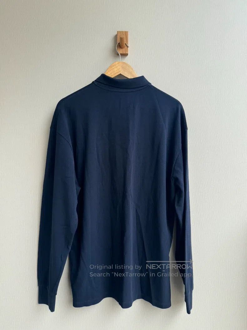 Miu Miu Miu Miu Size XS Navy blue long sleeve polo shirt Size XS / US 0-2 / IT 36-38 - 2 Thumbnail