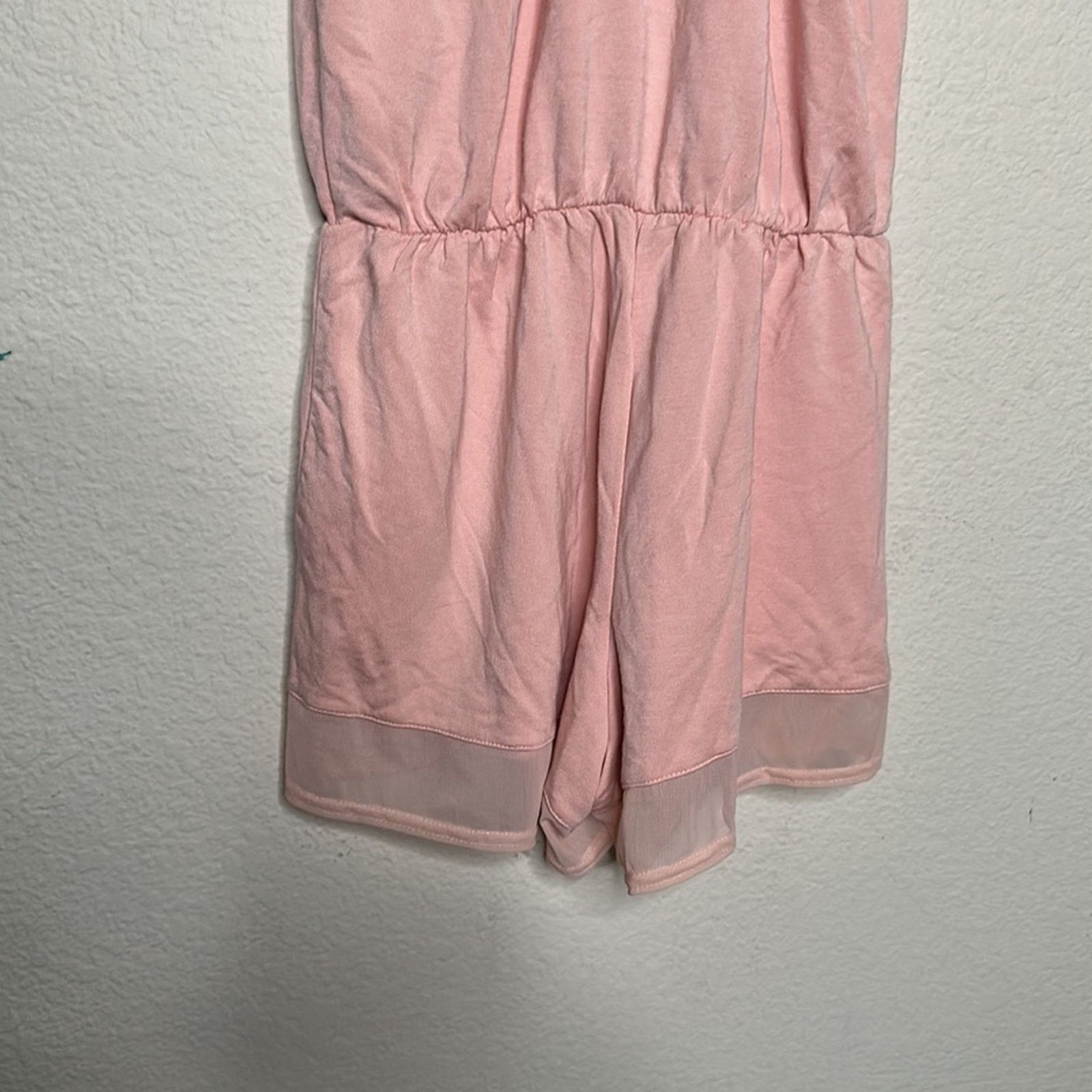 Revolve Alo Yoga Tranquility Romper in Shell (Peach) Size L