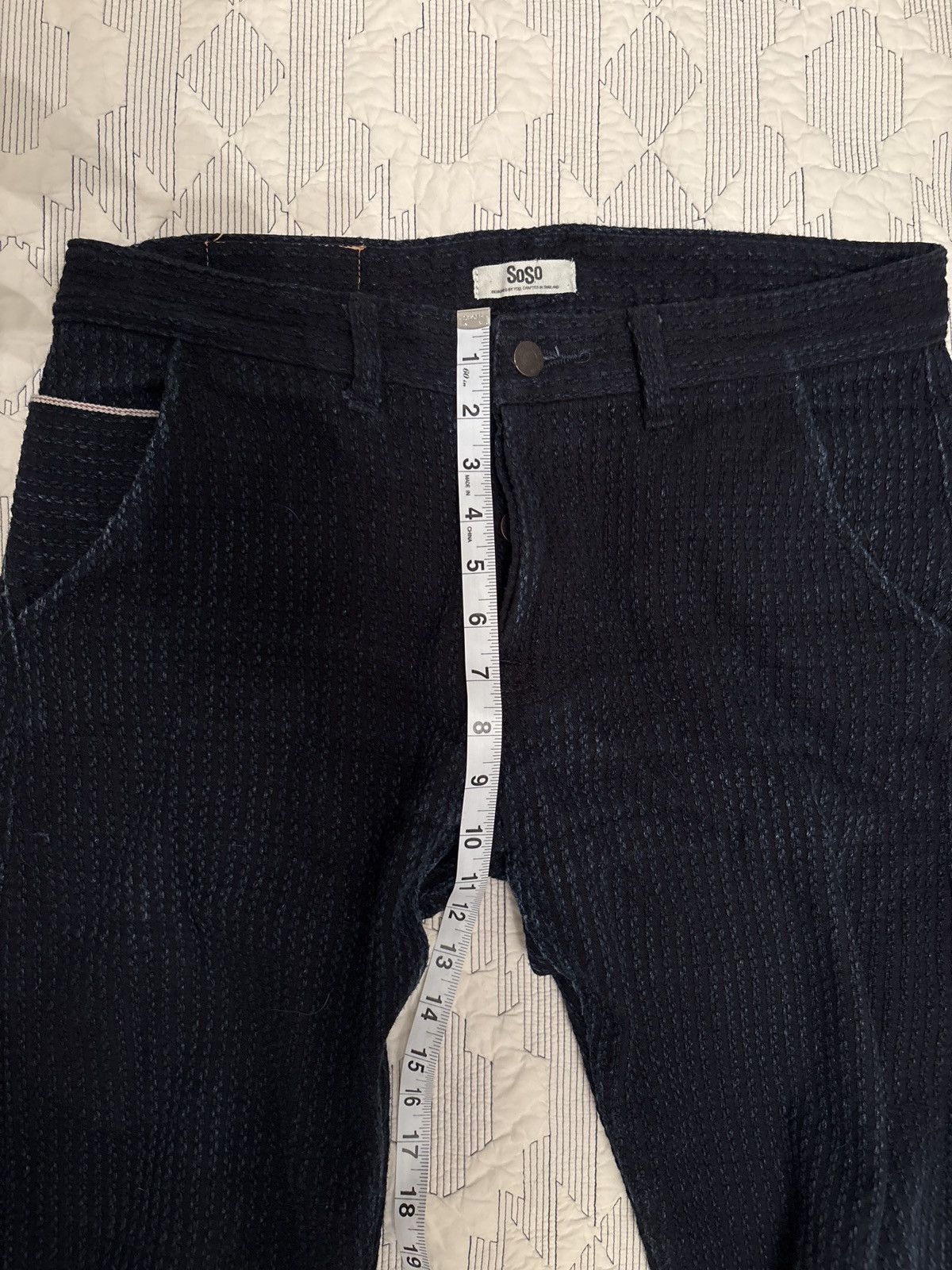 SoSo Custom sashiko trouser Size US 32 / EU 48 - 11 Thumbnail