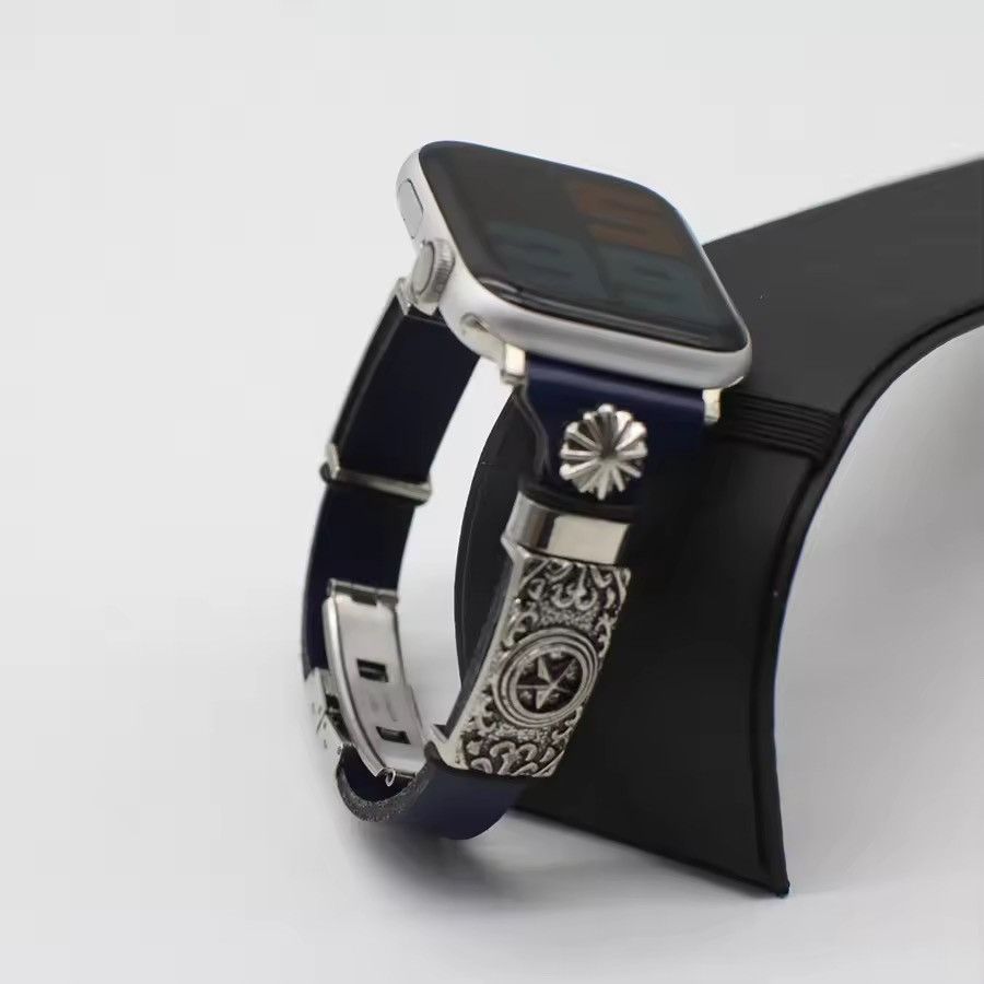 Midnight Blue Apple Watch Pu Leather Band( band 40 mm)
