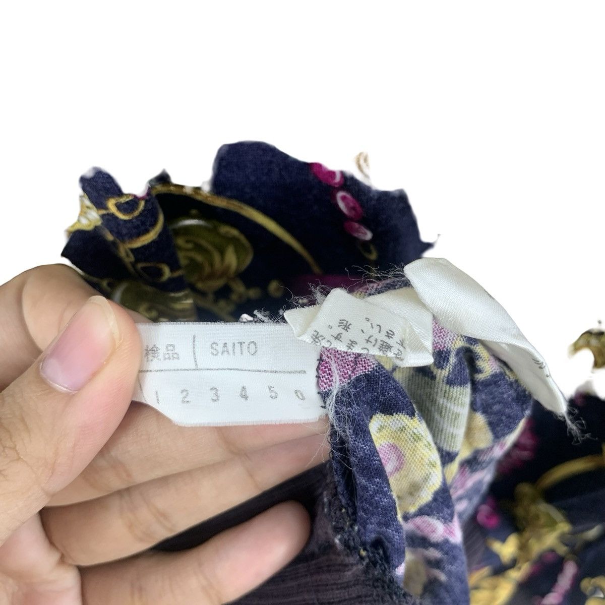 Vintage Vintage LEILIAN ORNATE FLORAL Print Knit Polo Shirt Size US M / EU 48-50 / 2 - 12 Thumbnail