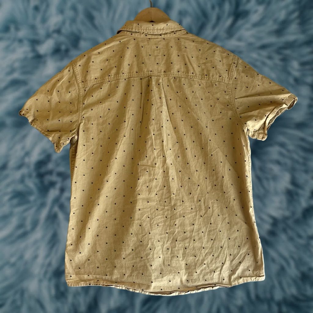 Prana prAna Shirt Mens Medium Yellow Short Sleeve Button-Up Casual Pattern Polka Dot Size US M / EU 48-50 / 2 - 1 Thumbnail