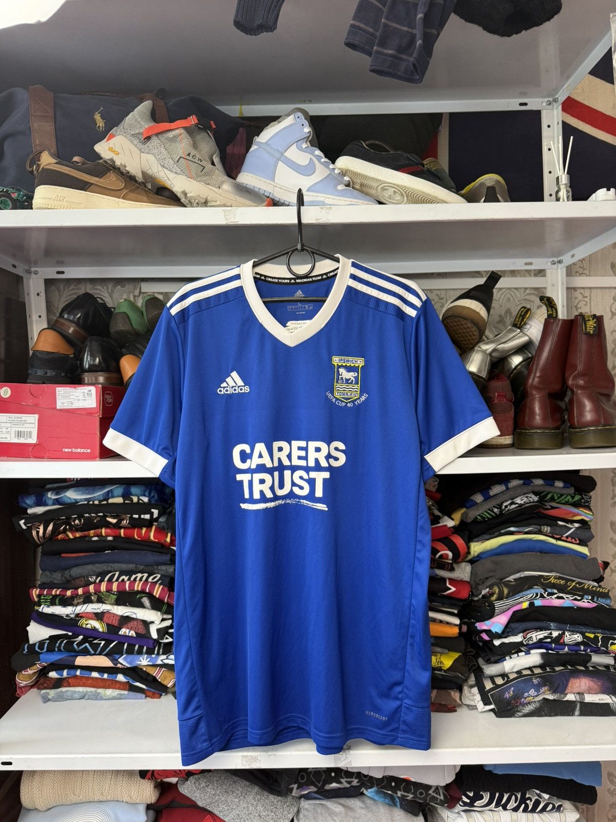 Adidas × Vintage Original IPSWICH TOWN 2020/21 Home Football Shirt Adidas Size US L / EU 52-54 / 3 - 1 Thumbnail