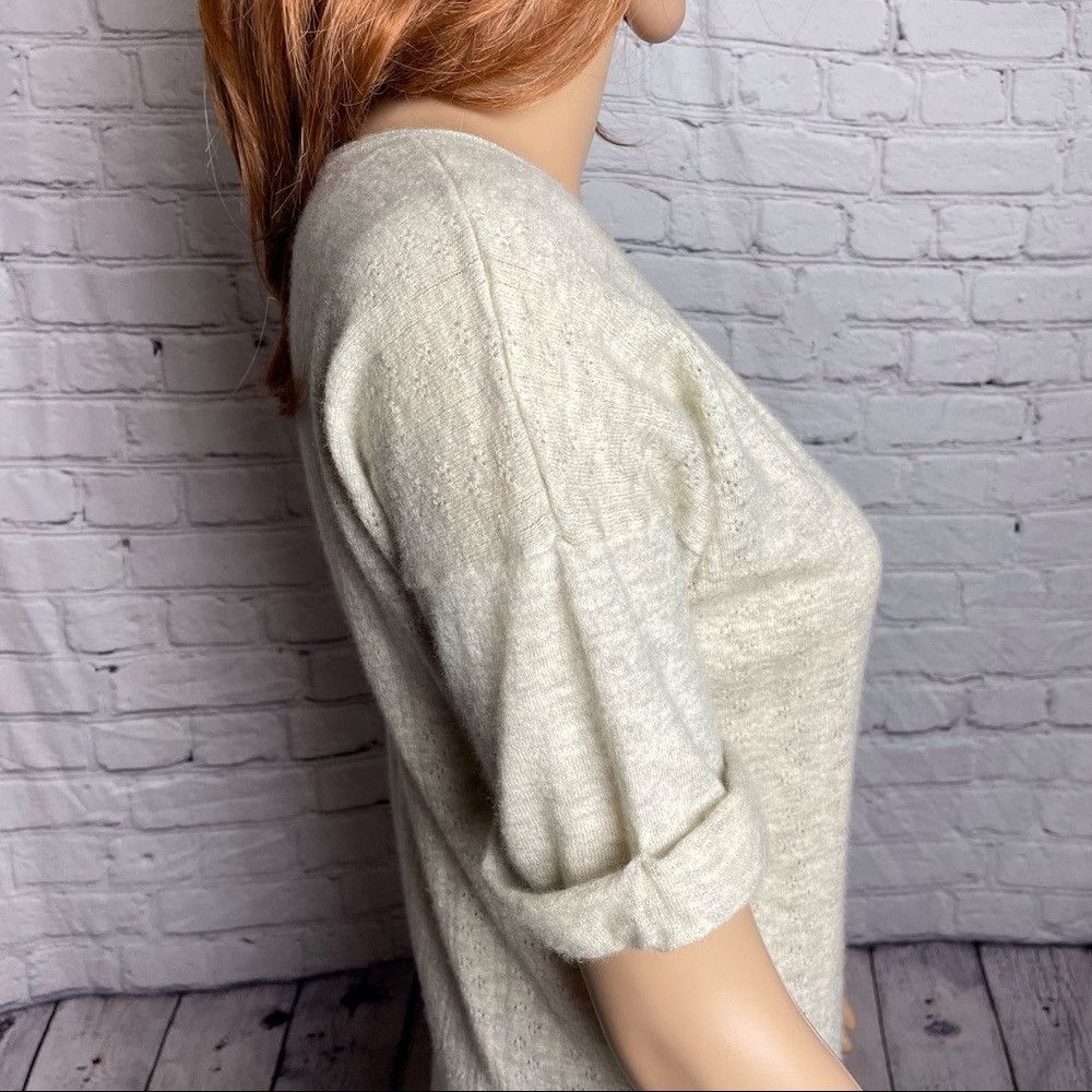 Club Monaco CLUB MONACO Cashmere Pullover Short Sleeves HEATHER GREY Si Size XS / US 0-2 / IT 36-38 - 3 Thumbnail