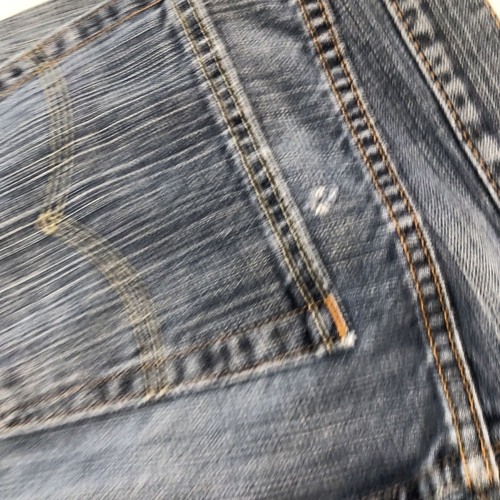 Levi's Levi's 505 Jeans Mens 36x31 Regular Straight Blue Denim Logo 5-Pocket Mid Rise Reg Fit United States 36 Mens Jeans Size US 36 / EU 52 - 6 Thumbnail