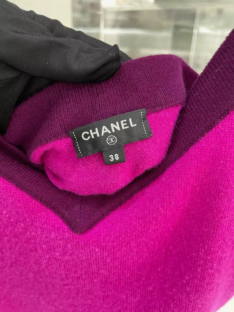 Chanel Chanel 20A Kangpeng Street Show Purple Cashmere Suspender Size XS / US 0-2 / IT 36-38 - 4 Thumbnail