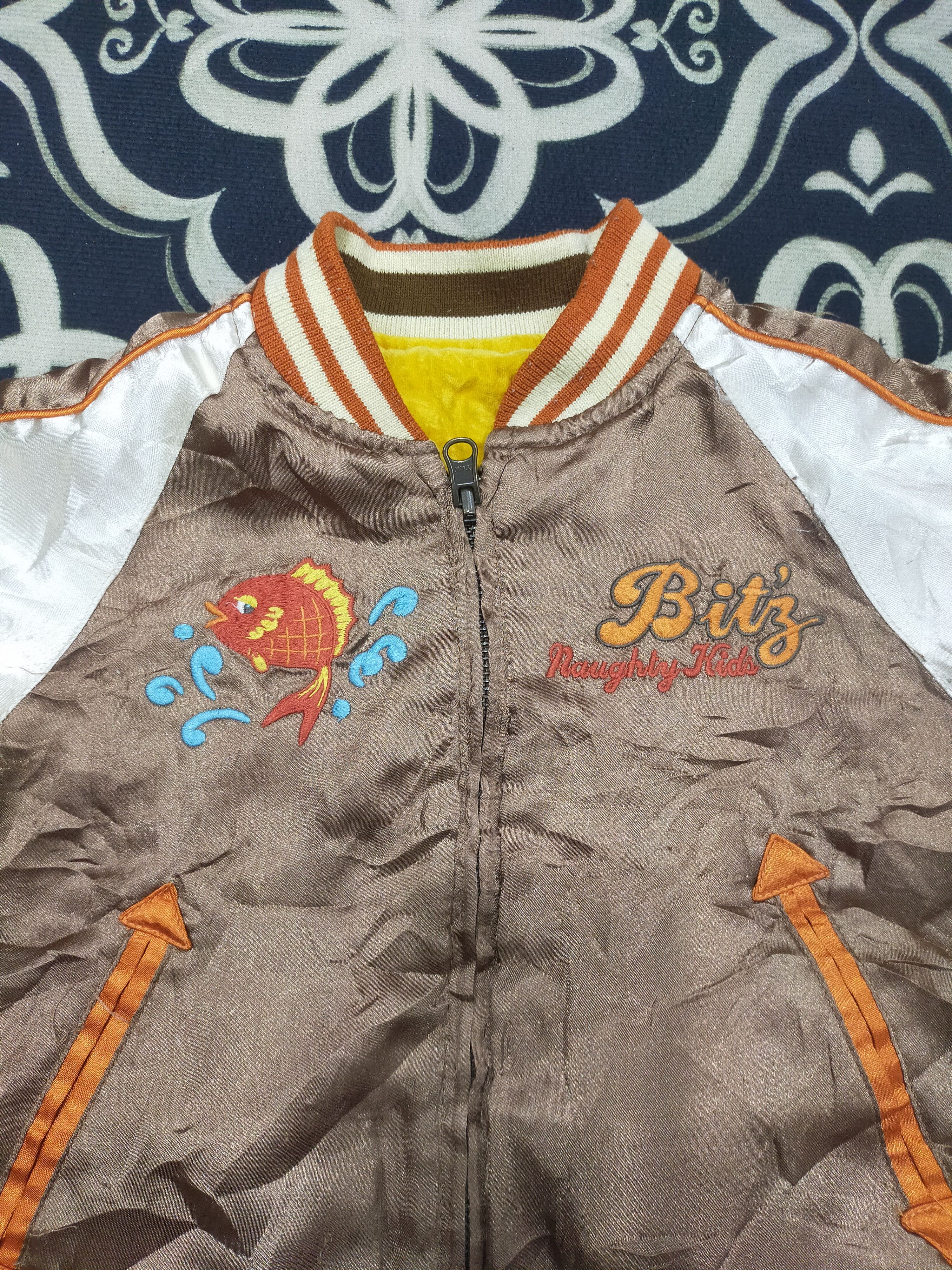 Beauty Beast × Japanese Brand Vintage Riversible Sukajan Japan For Kid Size US XXS / EU 40 - 7 Thumbnail