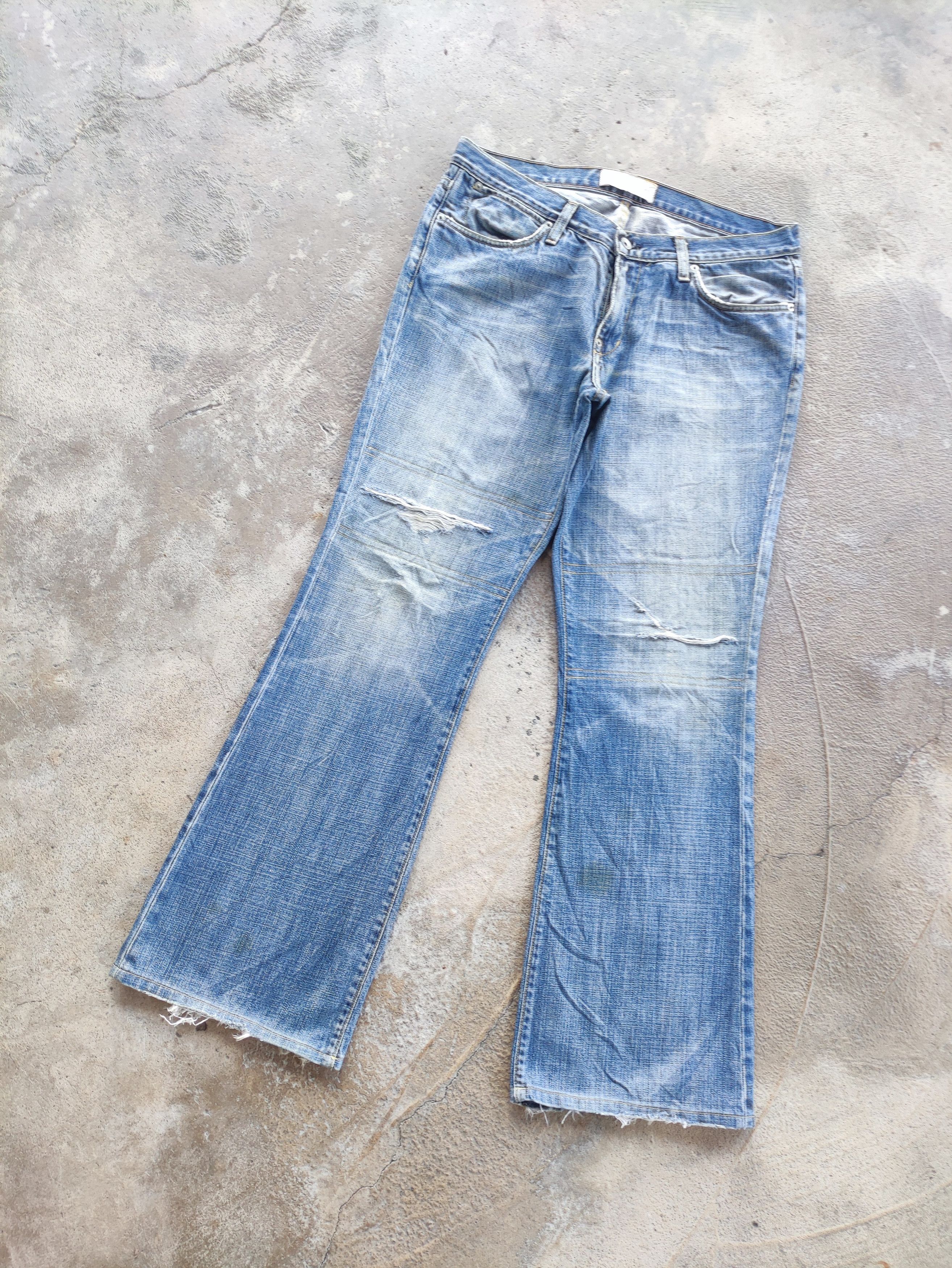 Japanese Brand Vintage Japanese Jean Flare Faded BOOTCUT Denim Pants Size US 34 / EU 50 - 2 Thumbnail