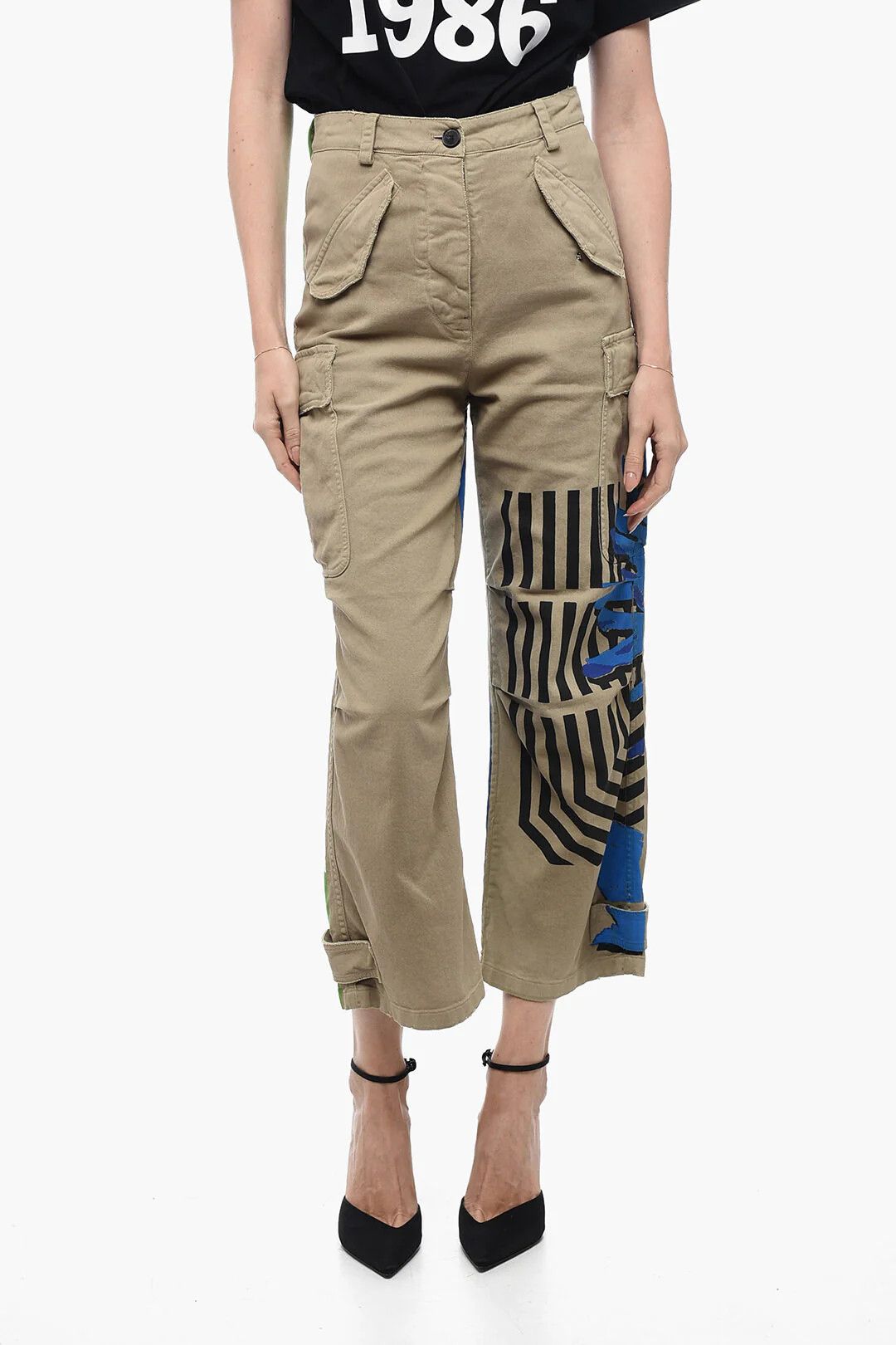 Dior og1mm0326 Cargo Pant in Beige Size 38" / US 16 / IT 52 - 1 Thumbnail