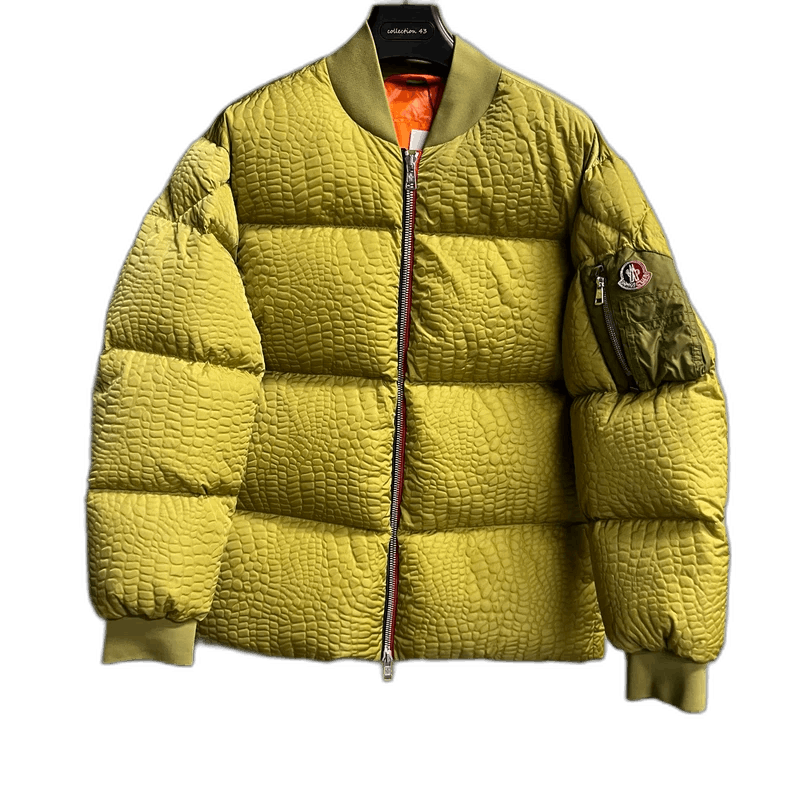 Moncler Moncler Olive Green Quilted Bomber Jacket Size US S / EU 44-46 / 1 - 1 Thumbnail