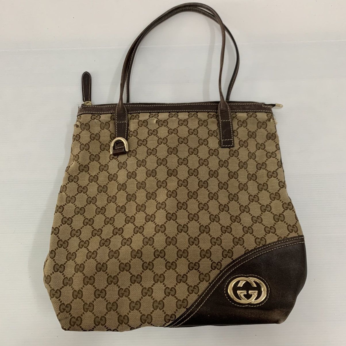 Gucci Authentic Gucci Monogram Small Tote Bag Size ONE SIZE - 2 Thumbnail