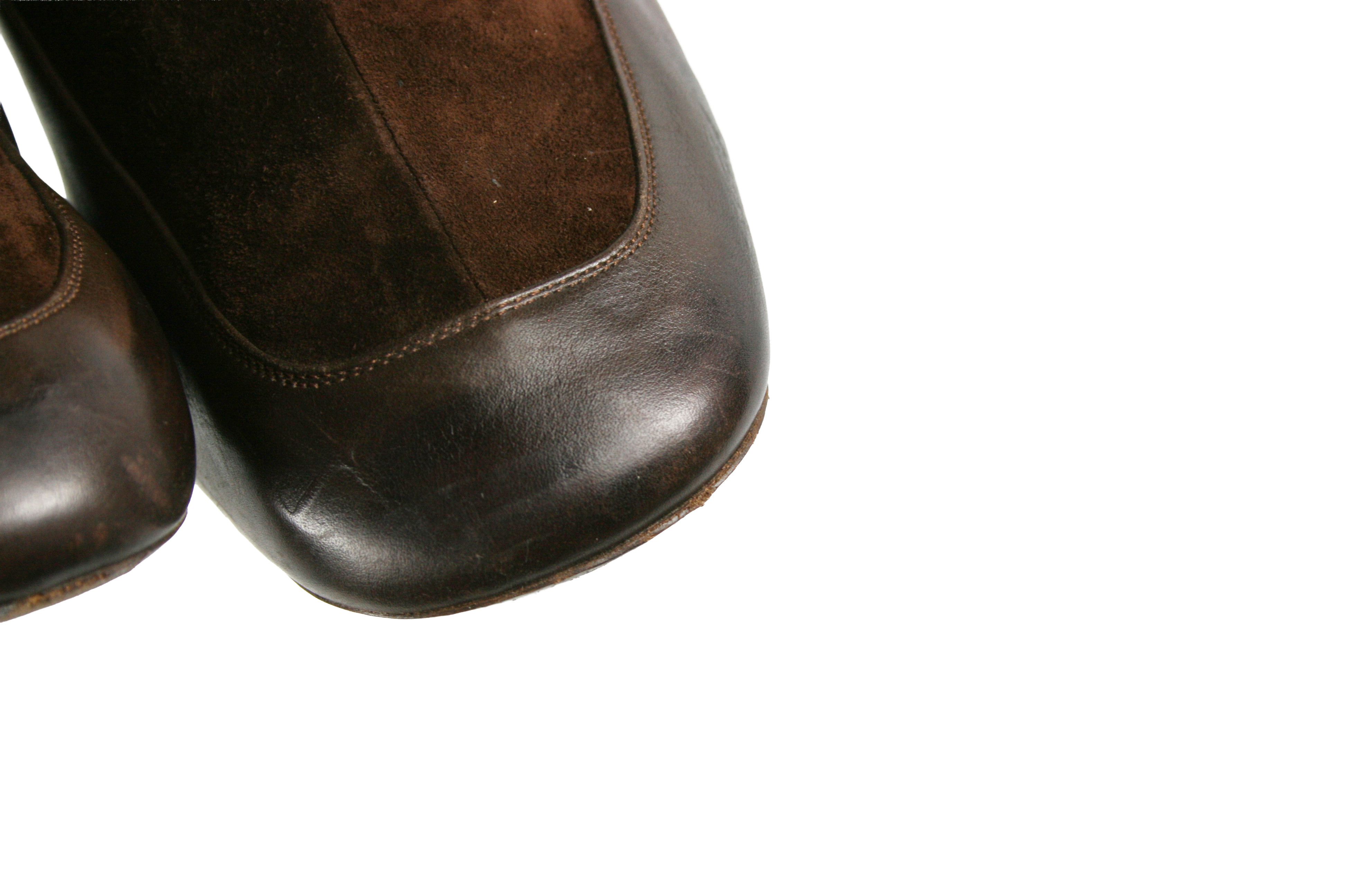 Marc Jacobs Front Zip Suede Leather Ankle Boots Size US 9.5 / IT 39.5 - 6 Thumbnail