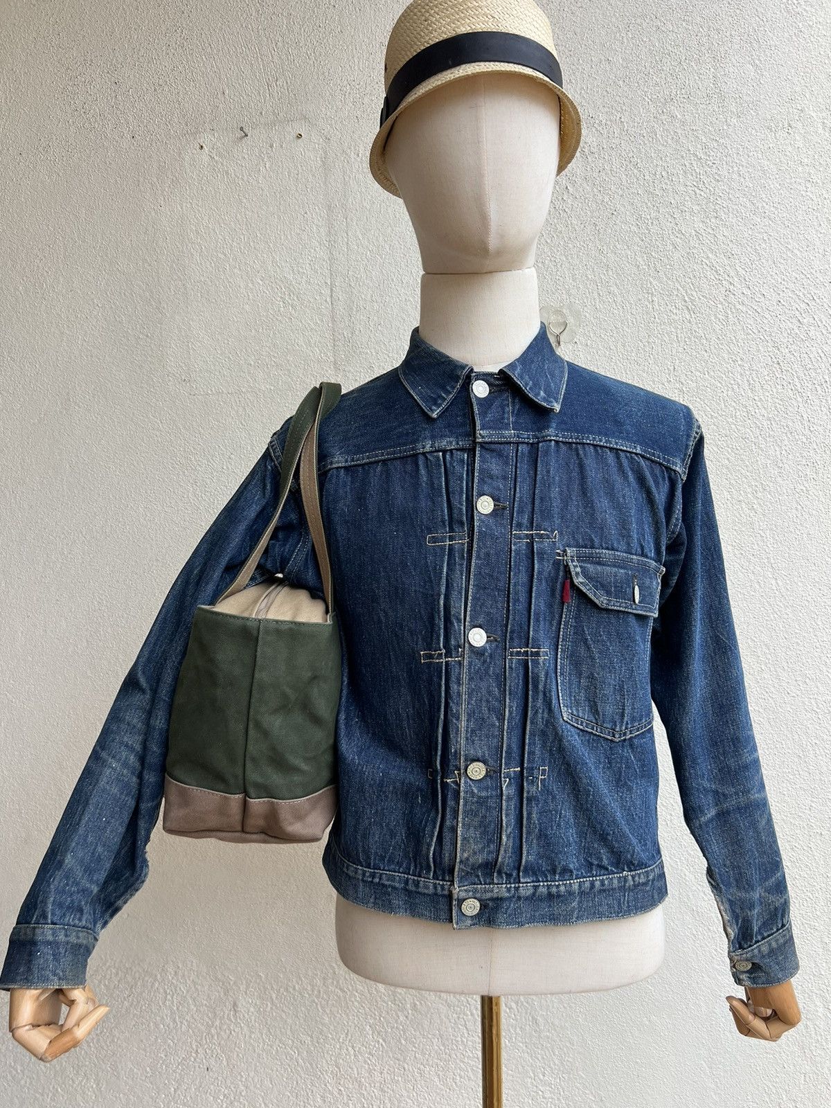 Vintage Van Nuys Japan Waxed Canvas Cotton Mini Tote Bag Size ONE SIZE - 22 Thumbnail