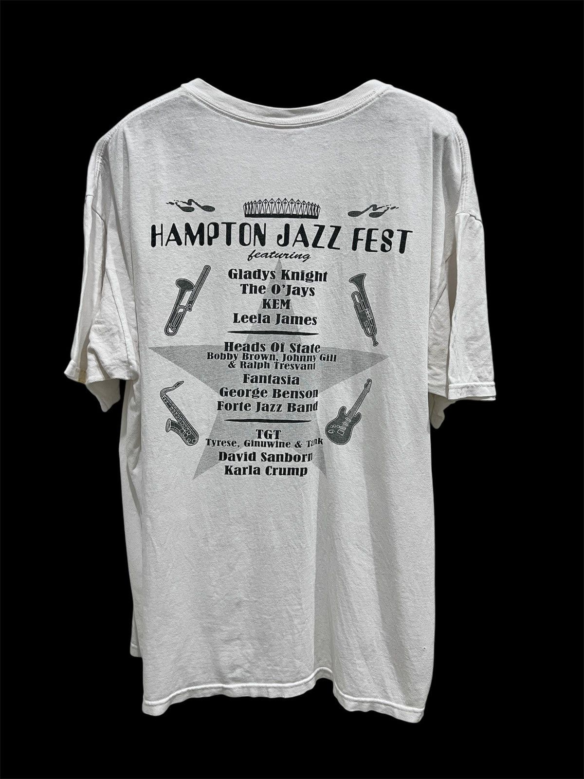 Band Tees × Rap Tees × Vintage Vintage Y2K Hampton Jazz Fest Promo Tee XL R&B Soul Hiphop Size US XL / EU 56 / 4 - 3 Thumbnail