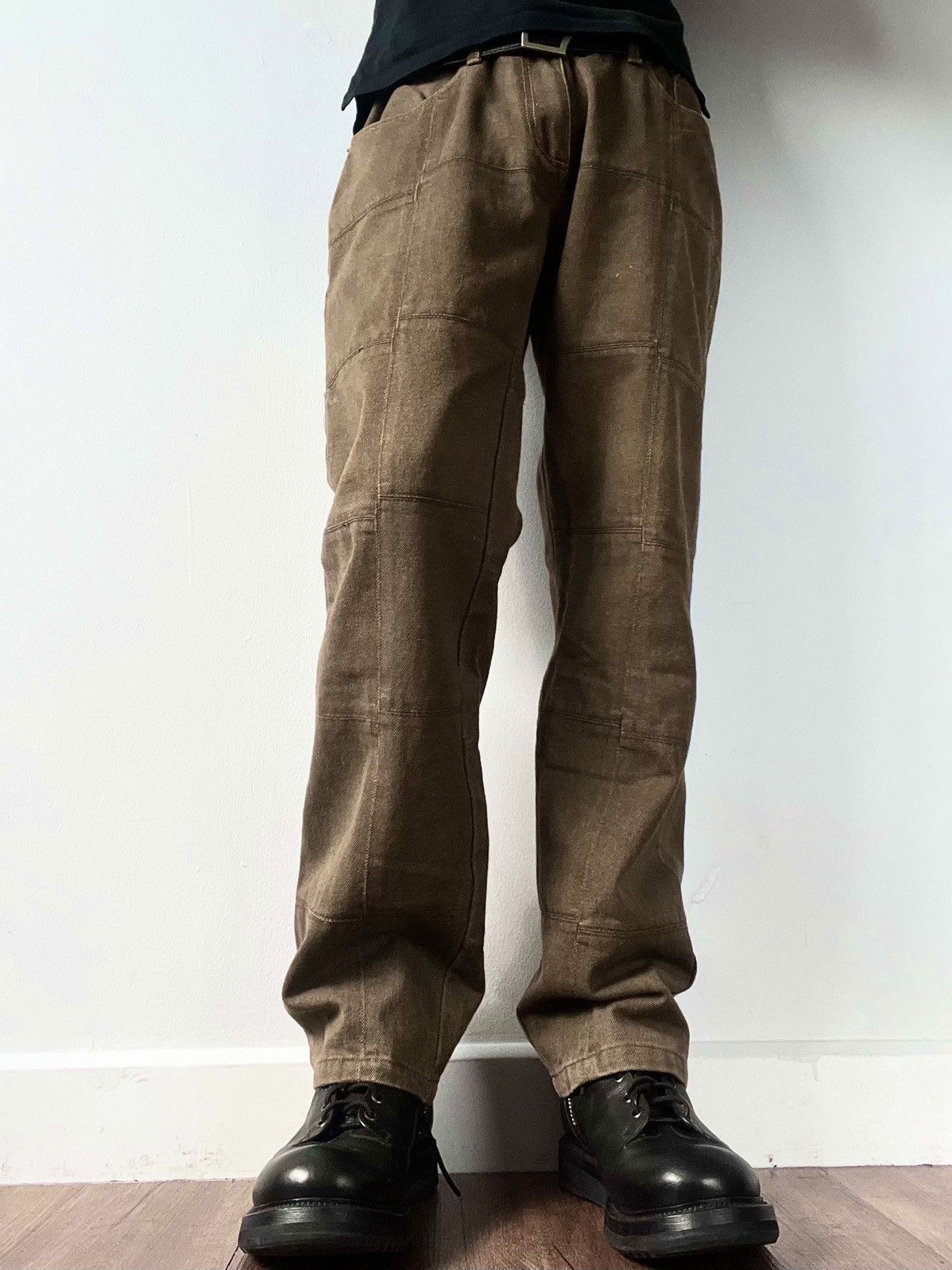 Levi's 90s Levis Chocolate Patchwork Jeans Size US 33 - 4 Thumbnail