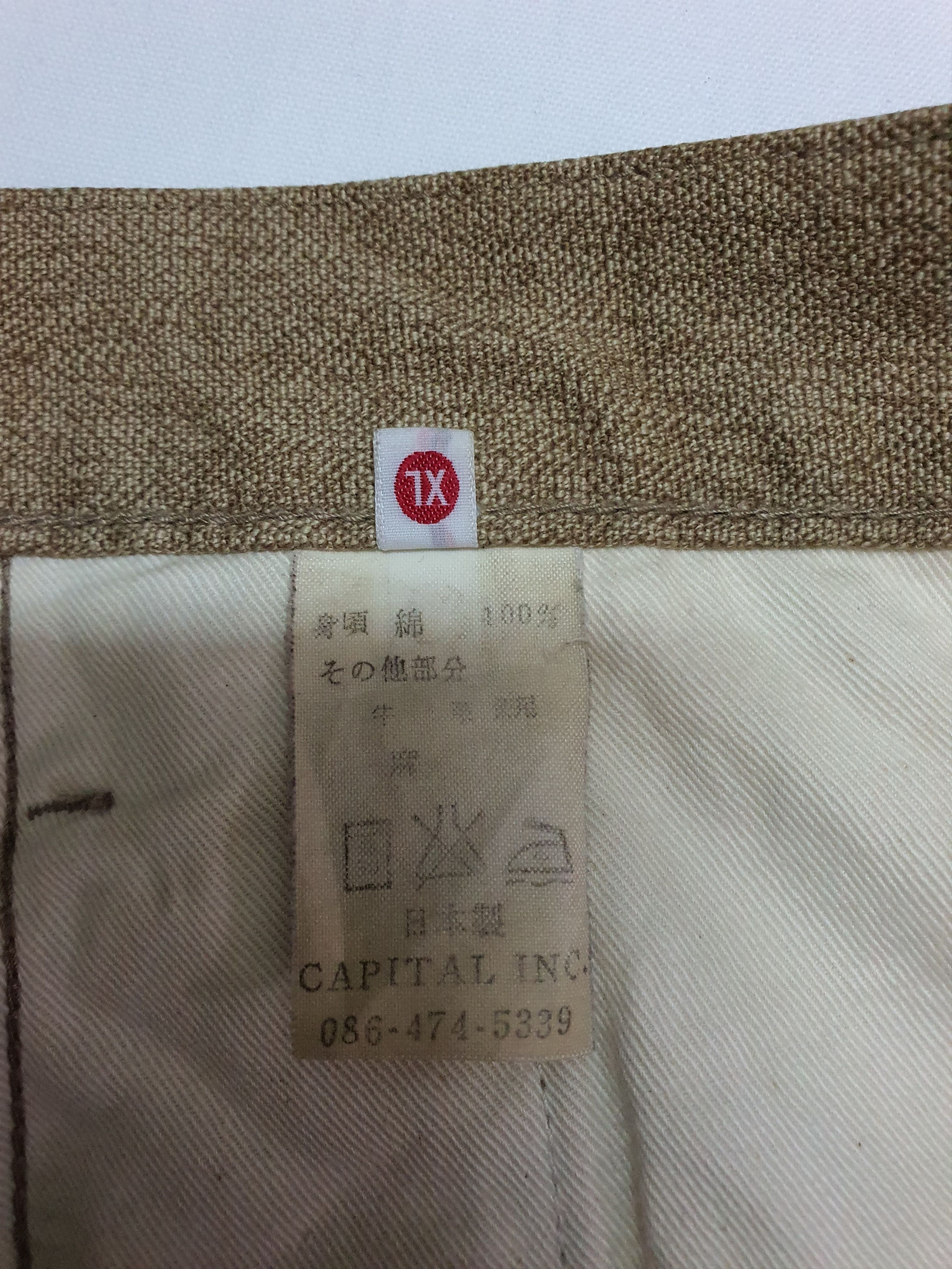 Japanese Brand Waist 32" KAPITAL Japan Brown Monkey Pants. Size US 32 / EU 48 - 15 Thumbnail