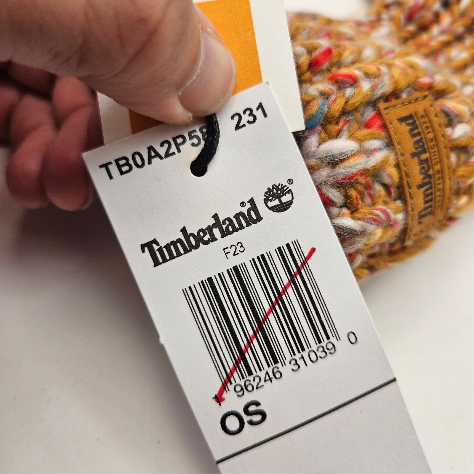 Timberland TIMBERLAND WOMEN'S OS WHEAT LEATHER LOGO PATCH RARE MITTEN Size ONE SIZE - 4 Thumbnail