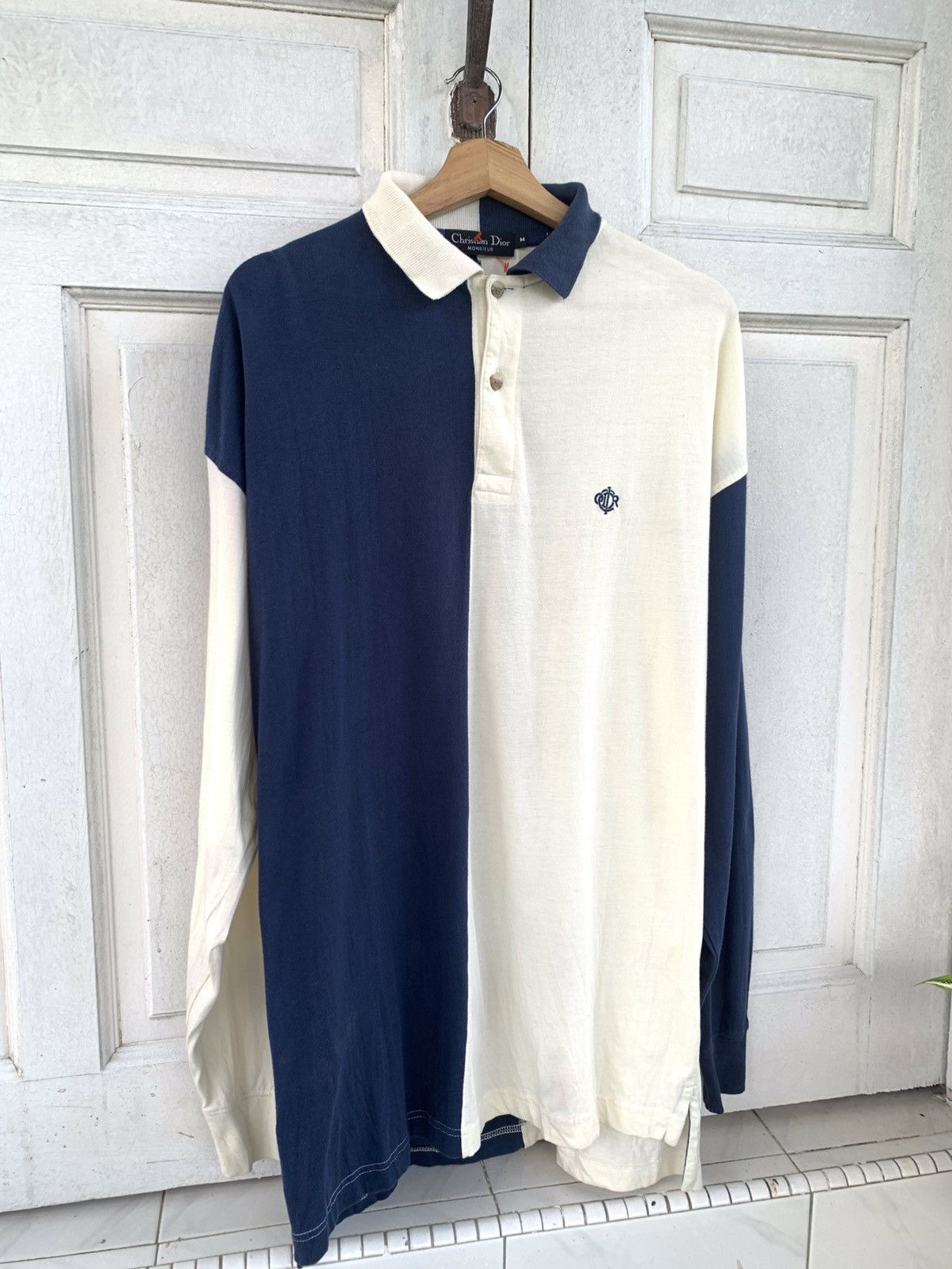 Christian Dior Monsieur Vintage Christian Dior two tone polo tee Size US L / EU 52-54 / 3 - 1 Thumbnail