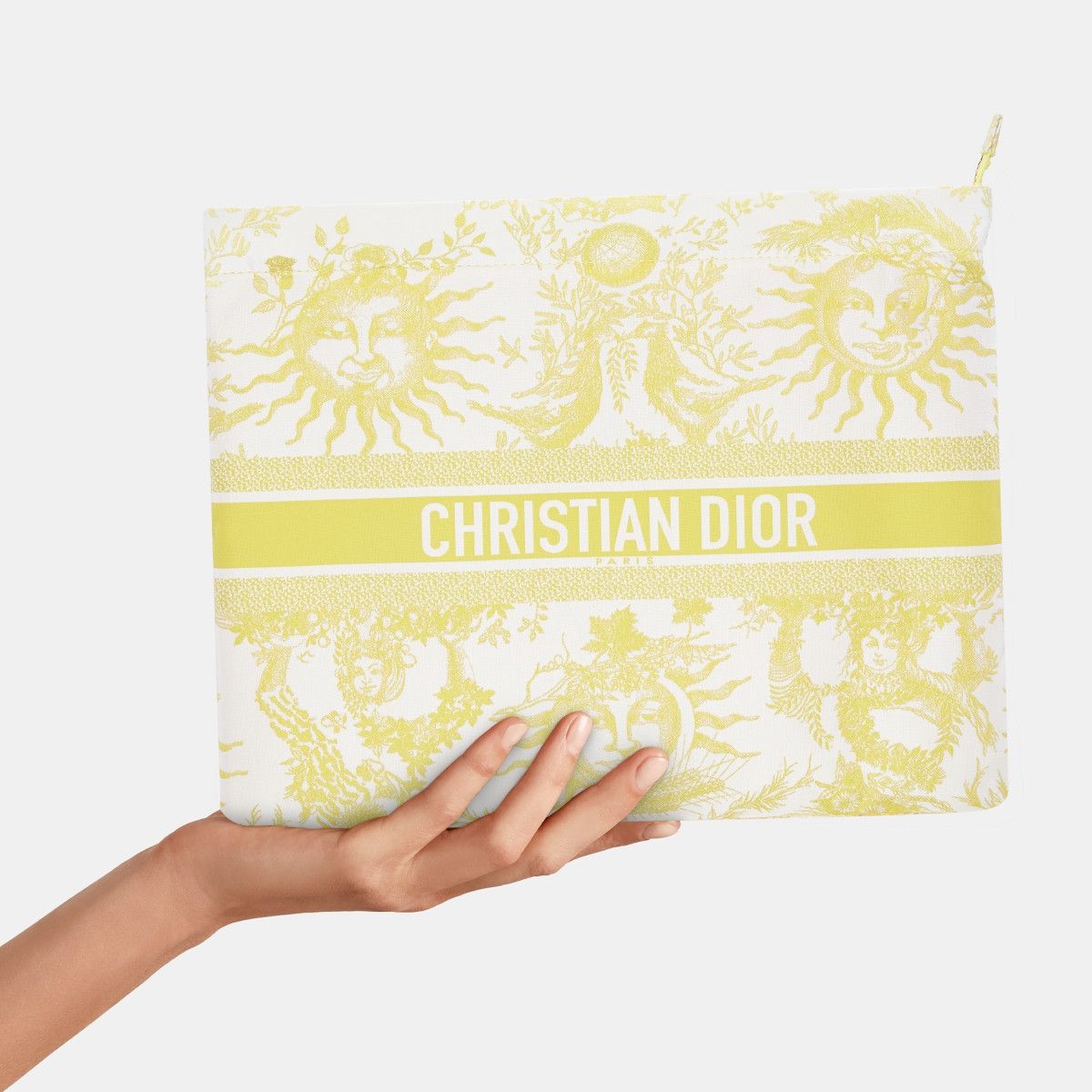 Dior o1bcso1str0226 Size:OS/DiorTravel Zipped Pouch in Yellow Size ONE SIZE - 3 Thumbnail