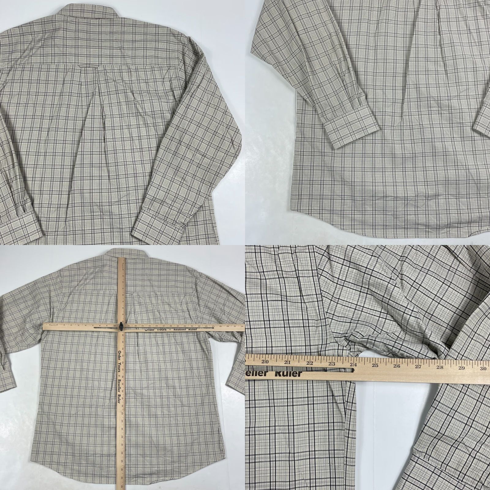 Pendleton VINTAGE Pendleton Broadway Cloth Shirt Mens Large Beige Plaid Long Sleeve Button-Down Collared Size US L / EU 52-54 / 3 - 8 Thumbnail