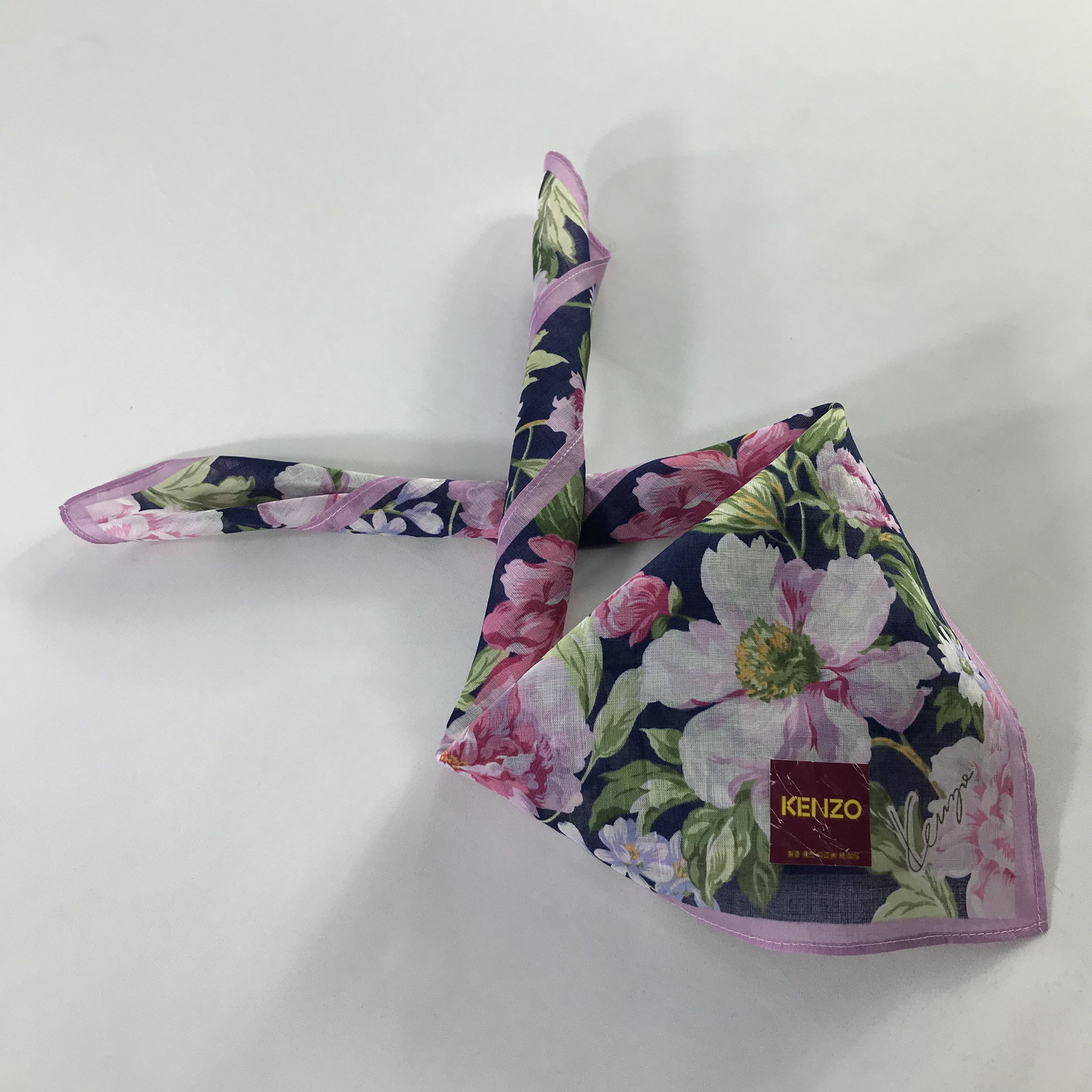 Kenzo × Vintage Kenzo Bandana / Handkerchief / Neckerchief - S1140 Size ONE SIZE - 4 Thumbnail