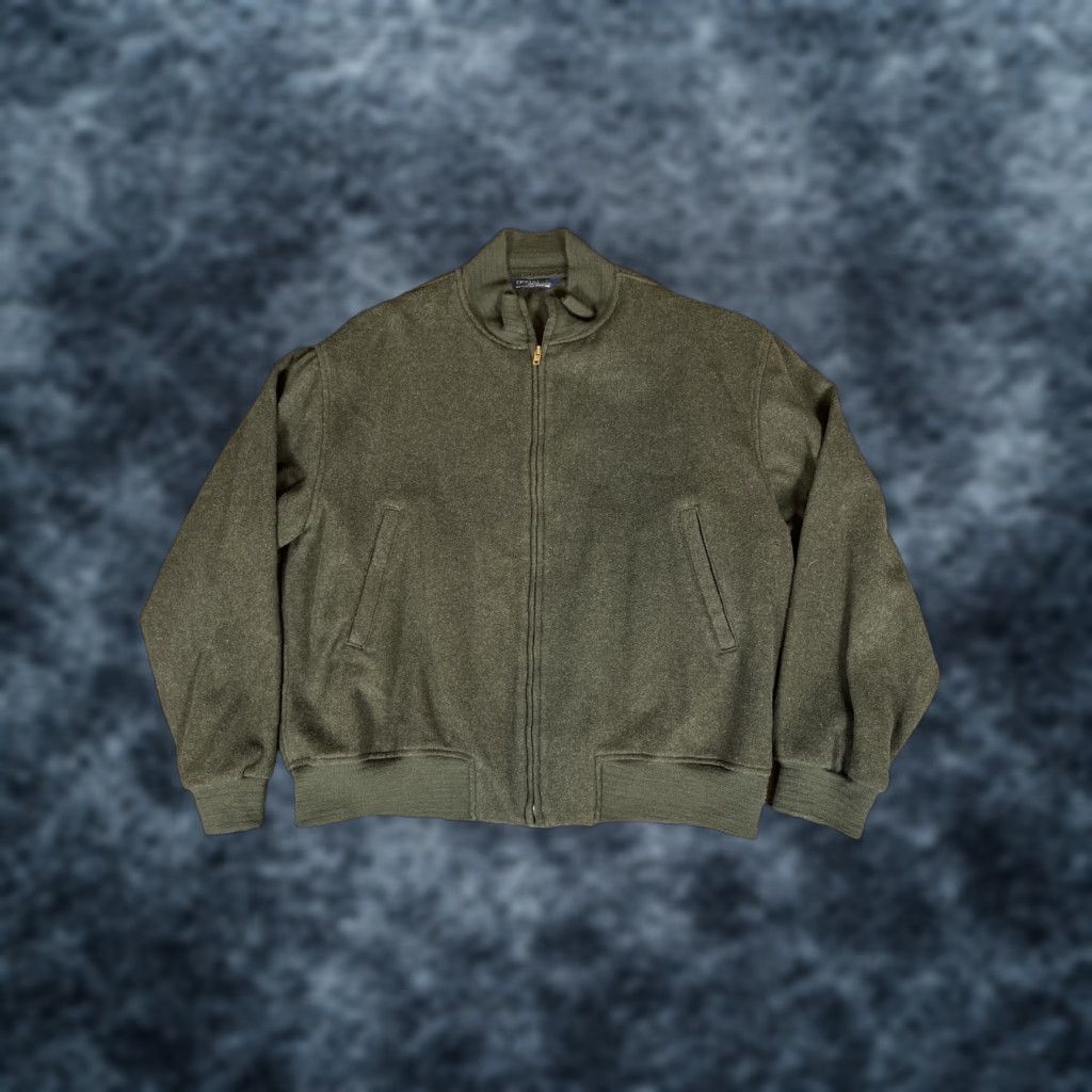 Ralph Lauren VINTAGE Polo Ralph Lauren Bomber Jacket Mens L Wool Zipper Green USA Size US L / EU 52-54 / 3 - 1 Thumbnail