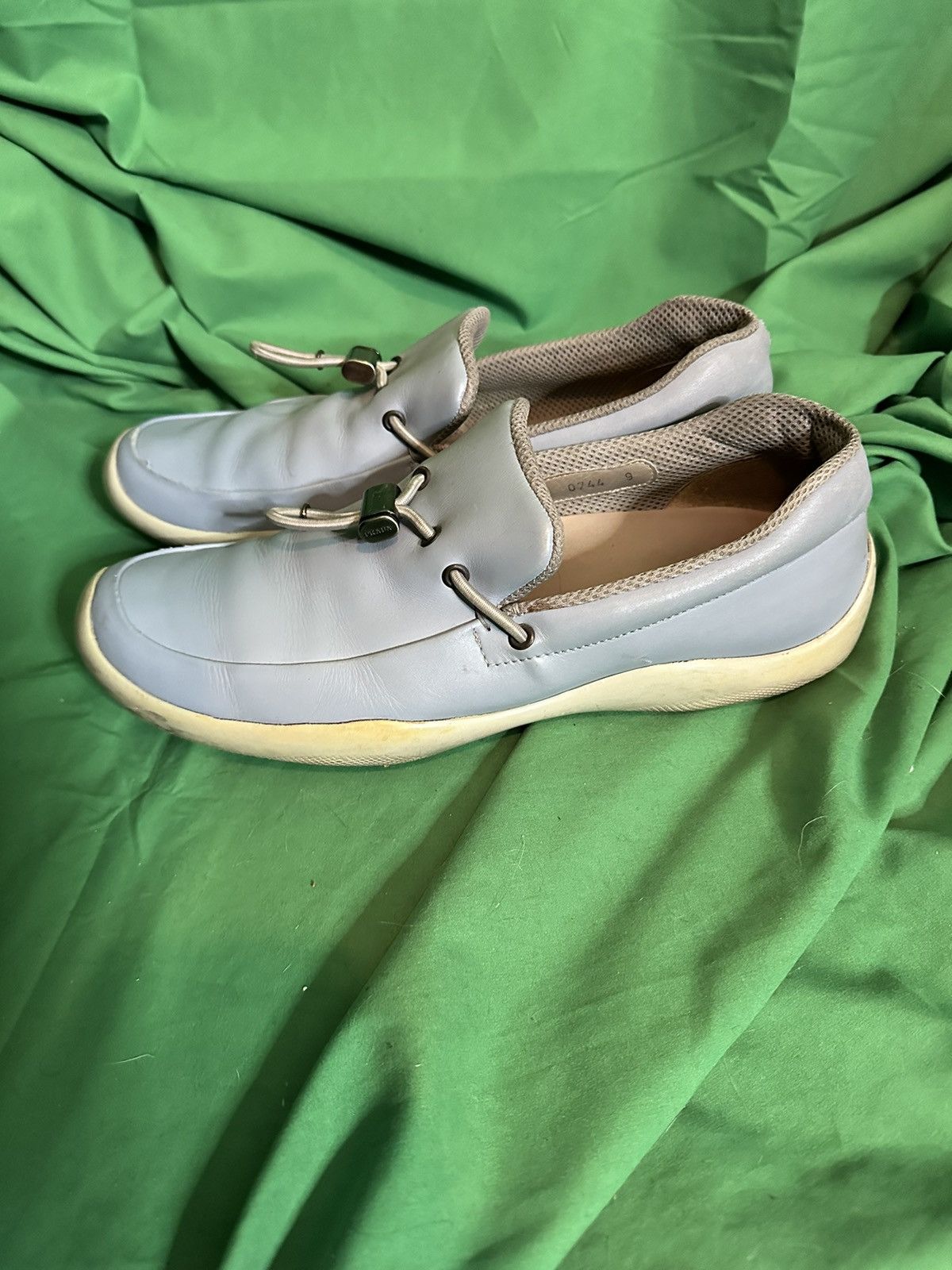 Prada RARE Americas Cup leather boat shoes Vibram sole moc toe Size US 10 / EU 43 - 4 Thumbnail