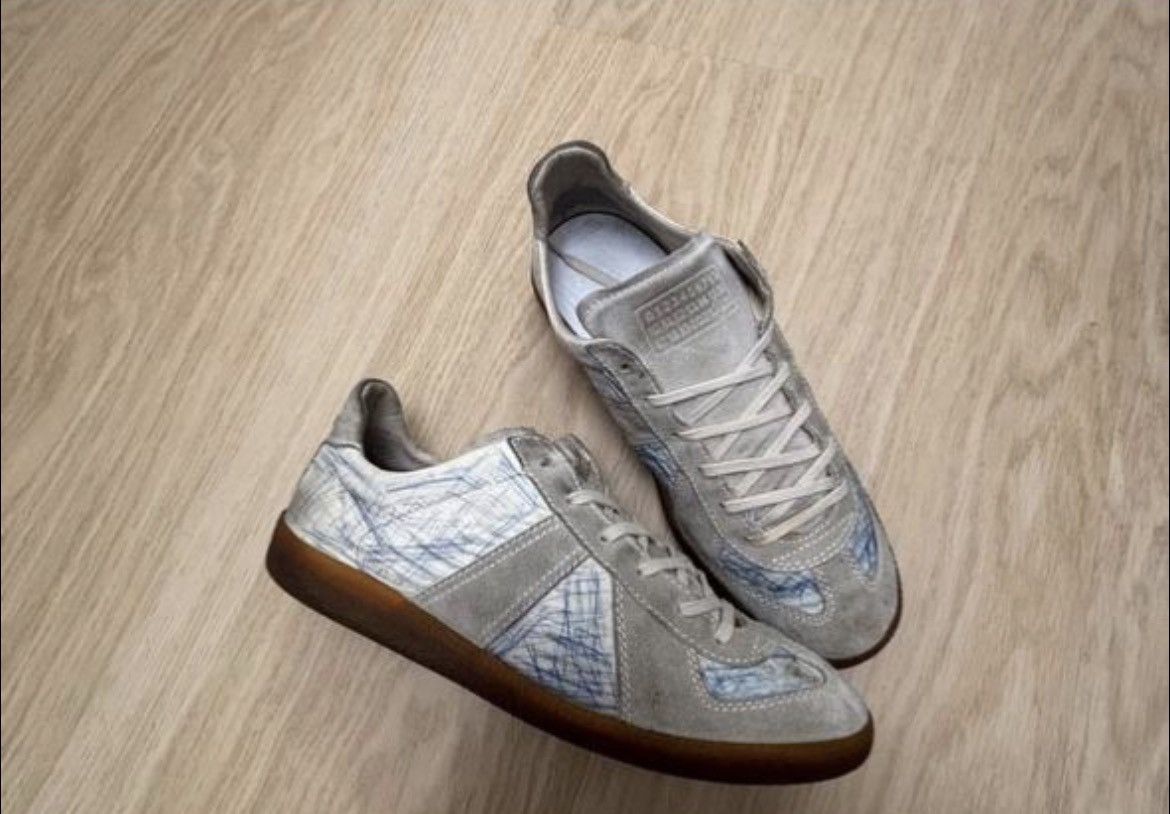 Maison Margiela Maison Margiela Replica drawn with blue pen 07ss Size US 9 / EU 42 - 2 Thumbnail