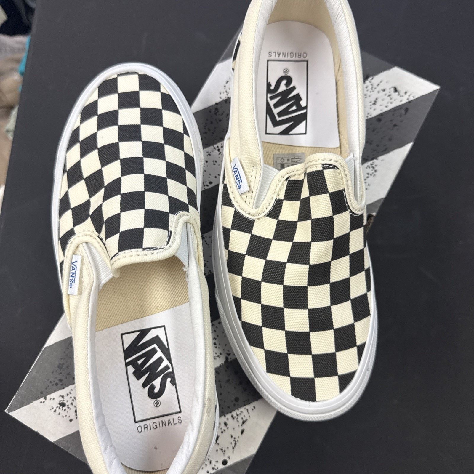 Vans Vans 5.5m/7Wm OG Classic Slip-On LX Checkerboard VN0A45JKT0A Size US 5.5 / EU 38 - 4 Thumbnail