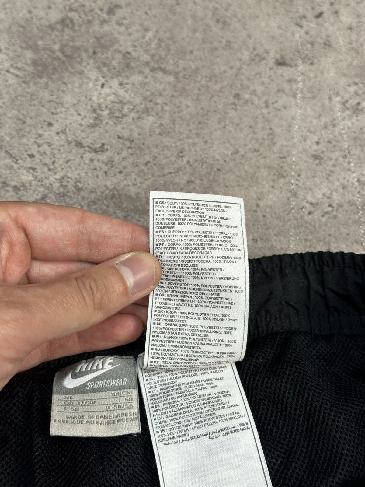 Nike × Vintage Vintage Nike Nylon Drill Pants Embroidered Logo Y2K Archival Size US 36 / EU 52 - 10 Thumbnail