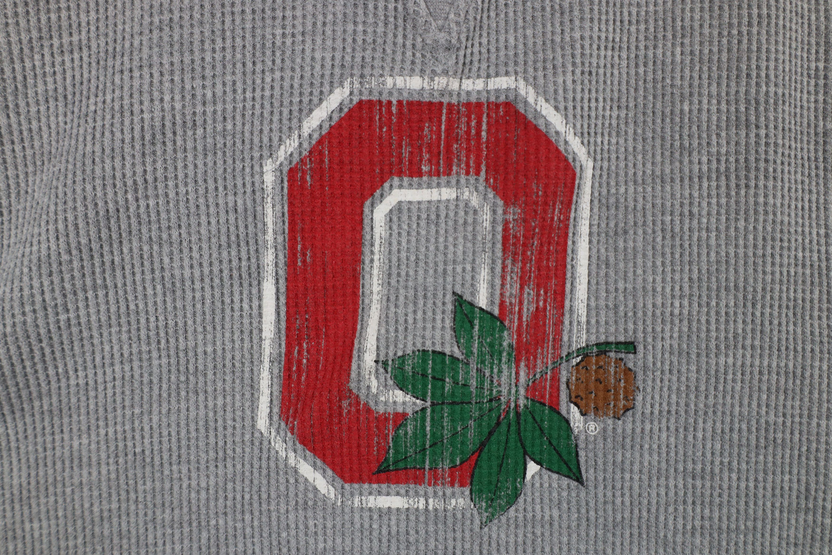Vintage Vintage Ohio State University Thermal Waffle Knit T-Shirt Size US XL / EU 56 / 4 - 4 Thumbnail