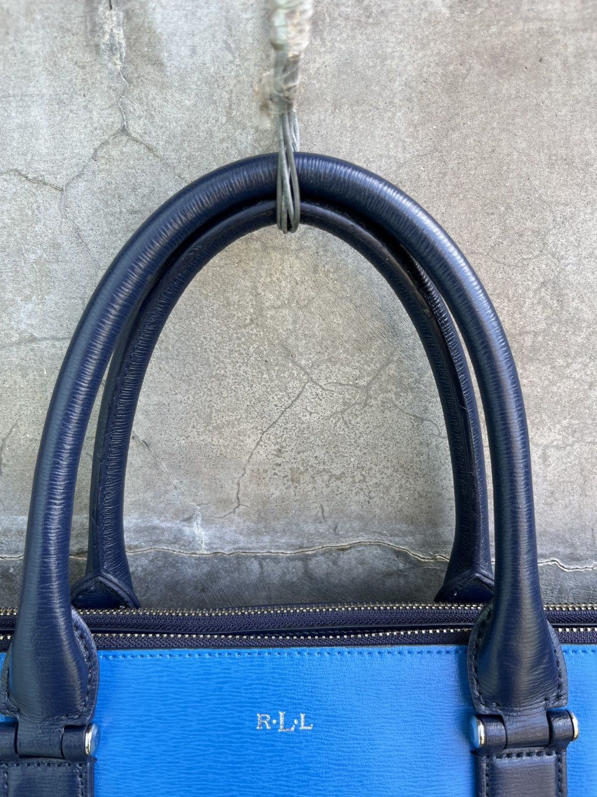 RRL Ralph Lauren Two Tone Leather Shoulder Bag Size ONE SIZE - 4 Thumbnail