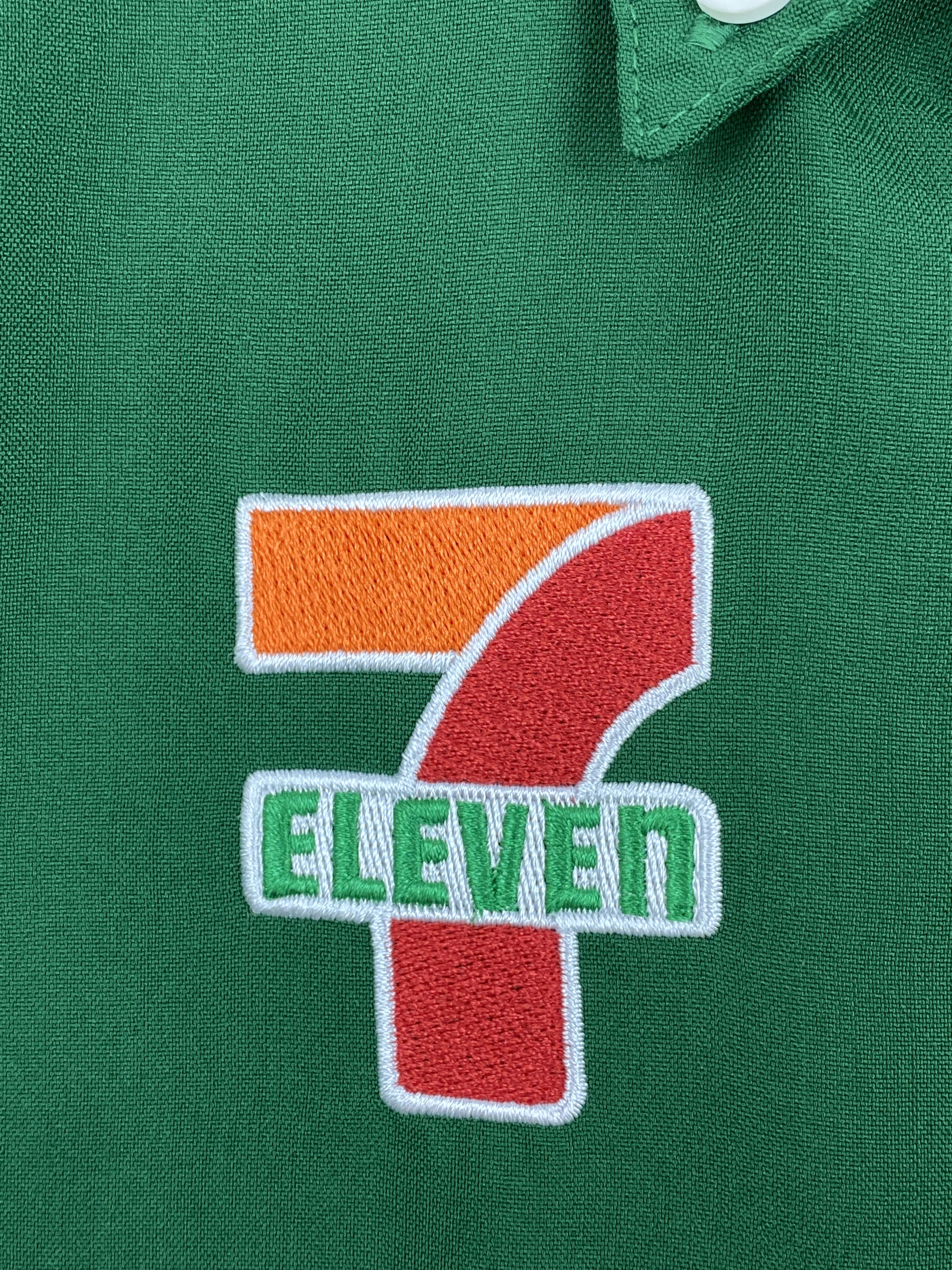 Japanese Brand × Vintage Vintage 7Eleven Short Sleeve Zipper Workwear Jacket J1756 Size US L / EU 52-54 / 3 - 6 Thumbnail