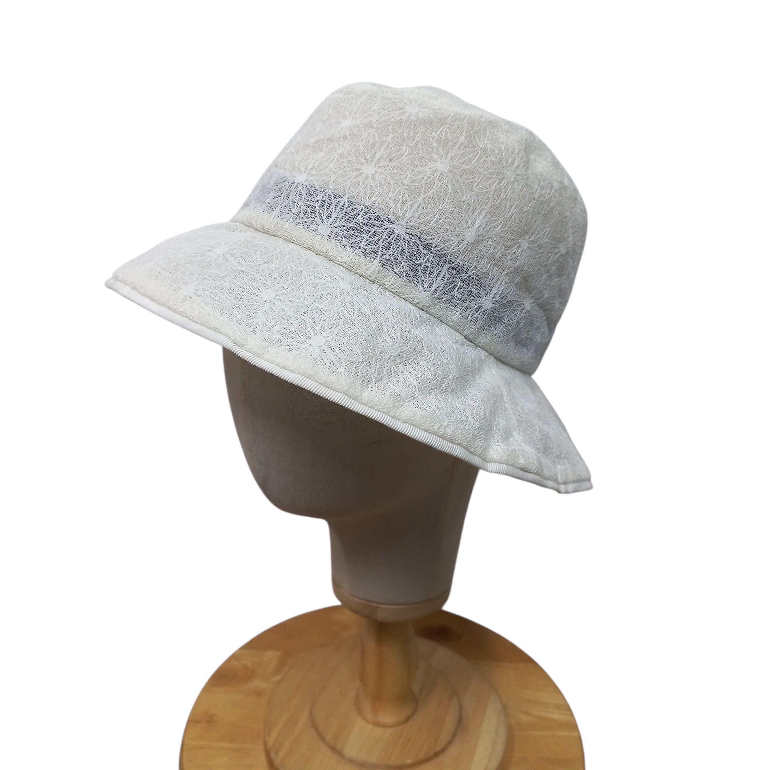 Grevi Firenze Stitched Ribbon Sun Hat Cream Beige Packable Bucket Cap Italy OS Grevi – Big Bag main image 2