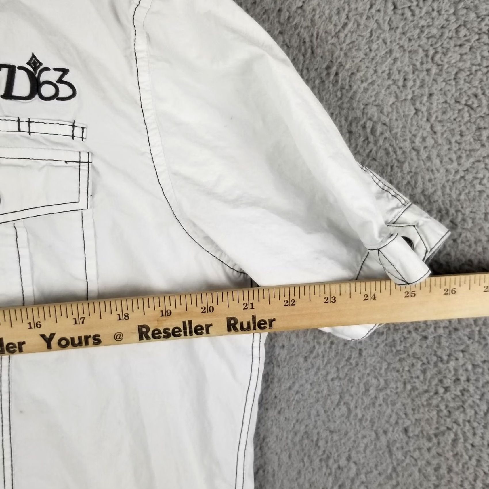 Vintage 7 Diamonds Shirt Men XL Cyber Tech Division Logo Pockets Button-Up Casual Shirt Size US XL / EU 56 / 4 - 7 Thumbnail