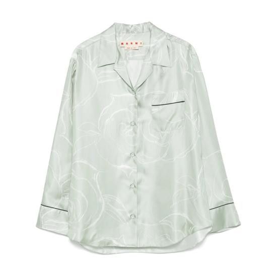Marni MARNI Women Shirts UTSG31 CAMA0478I1 AUV19 GREEN Size L / US 10 / IT 46 - 1 Thumbnail