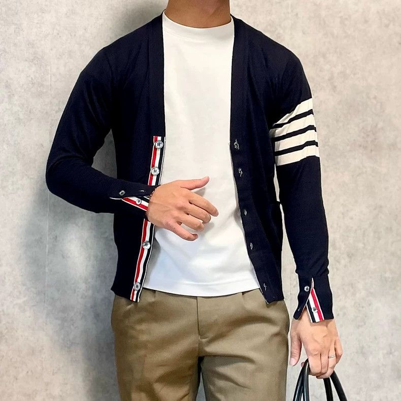 Thom Browne Thom Browne Size 4 Rare khaki four-bar casual pants 2503- Size US 36 / EU 52 - 7 Thumbnail