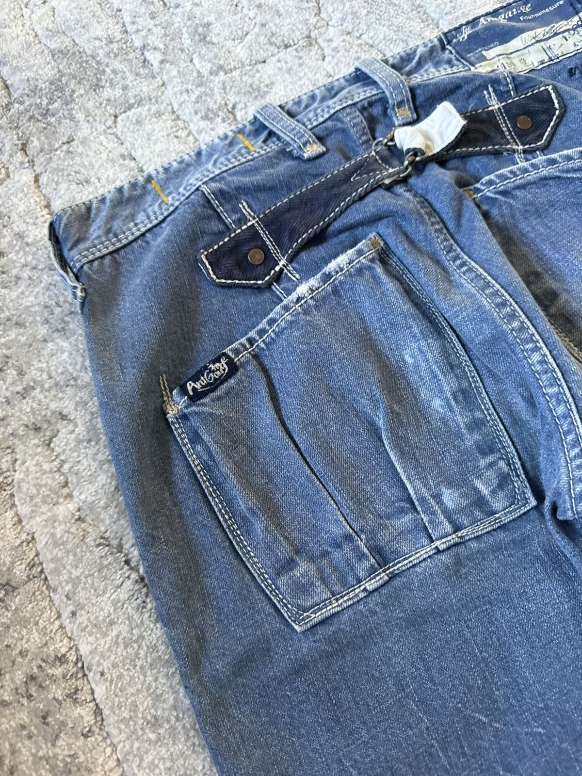 Beauty Beast 2000s Antgauge Japan Buckle Back Baker Denim Pants Size US 28 / EU 44 - 14 Thumbnail