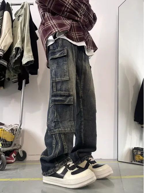 Japanese Brand Kitazawa x Son Light Blue High Street Vintage Loose Jeans Size US 33 - 2 Thumbnail