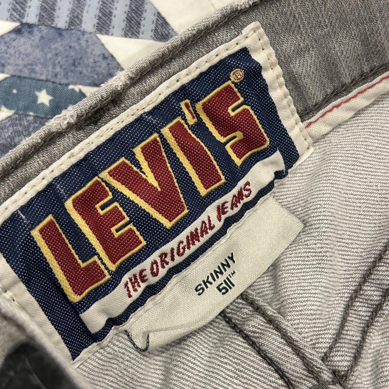 Levi's × Levi's Vintage Clothing Vintage Levi Skinny 511 Grey Jeans Size US 29 - 3 Thumbnail
