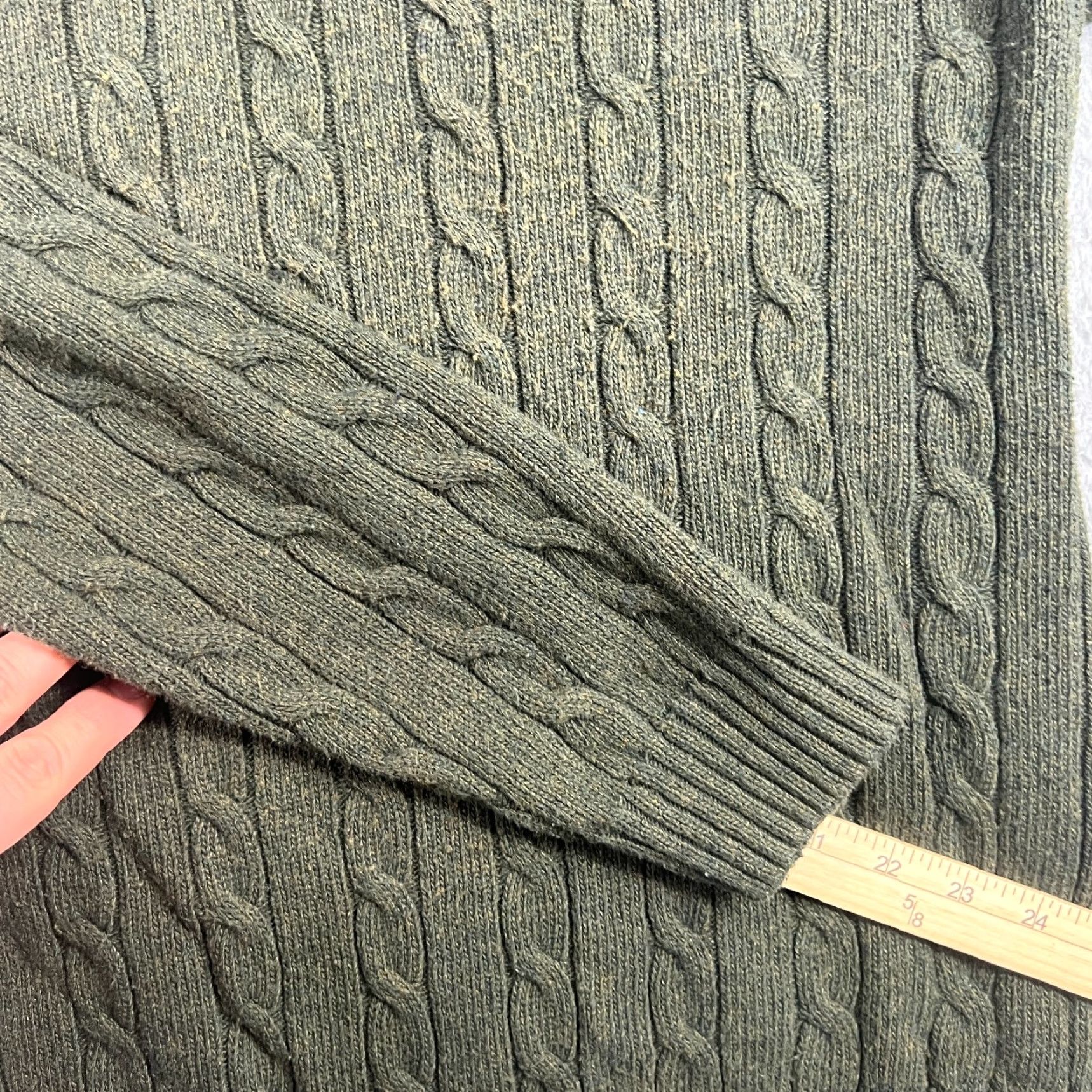 Croft & Barrow VINTAGE Croft & Barrow Mens Sweater Pullover Knit Crew Neck Olive Green L 90s Casual Winter Fall Seasonal Size US L / EU 52-54 / 3 - 6 Thumbnail