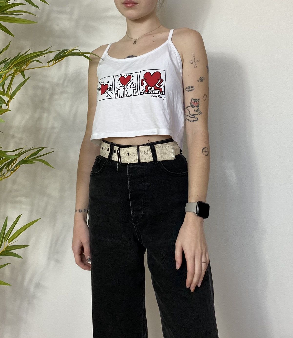 Keith Haring KEITH HARING WHITE Y2K CUTE TANK TOP Size M / US 6-8 / IT 42-44 - 2 Thumbnail