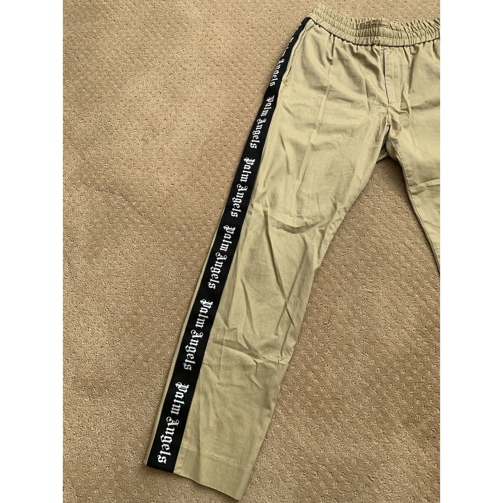 Palm Angels Palm Angels Side Logo Pants Track Beige 46 Size US 30 / EU 46 - 2 Thumbnail